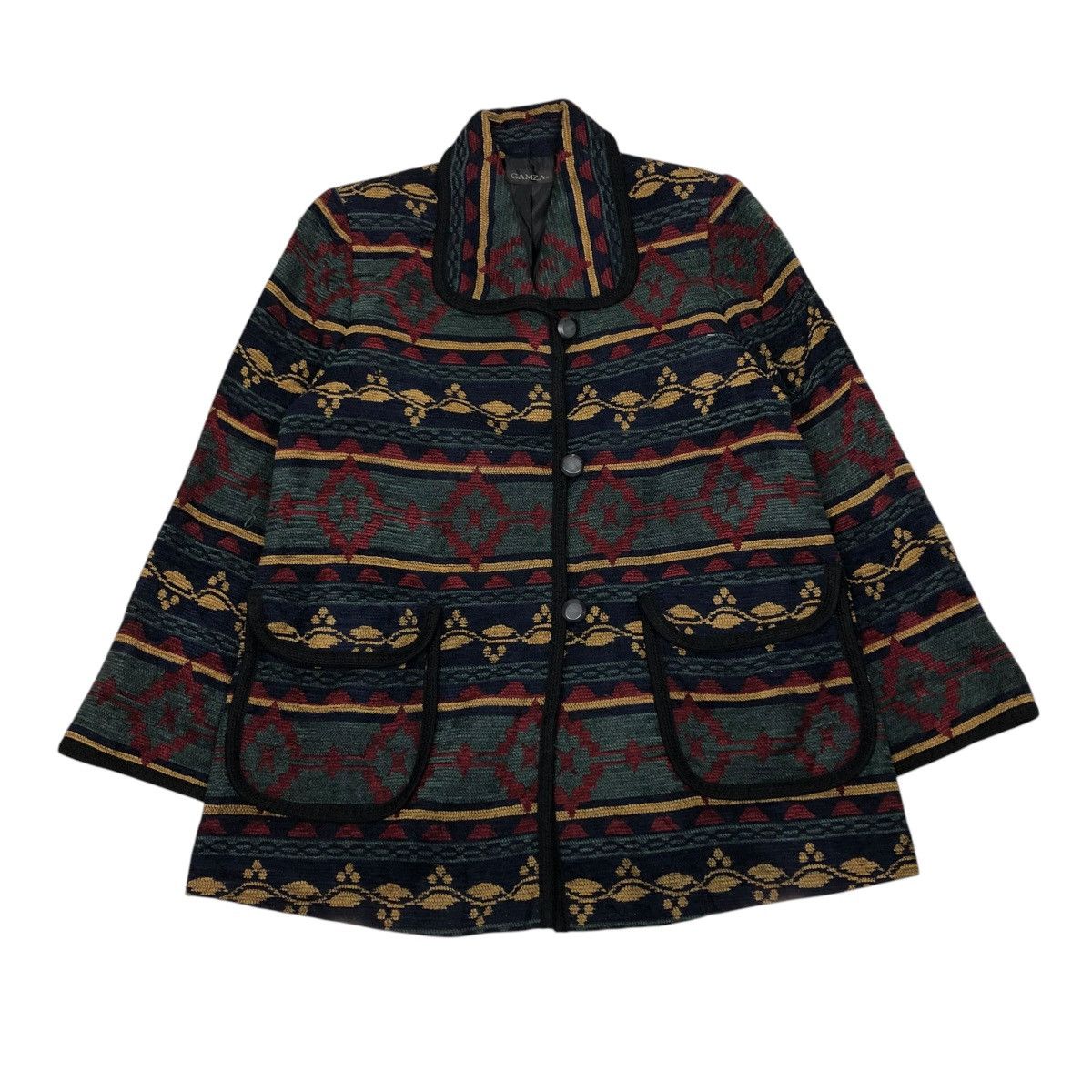 Japanese Brand 🔥VINTAGE CHORE WORK JACKET GAMZA NAVAJO DESIGN ISSEY MIYAKE Size US M / EU 48-50 / 2 - 1 Thumbnail