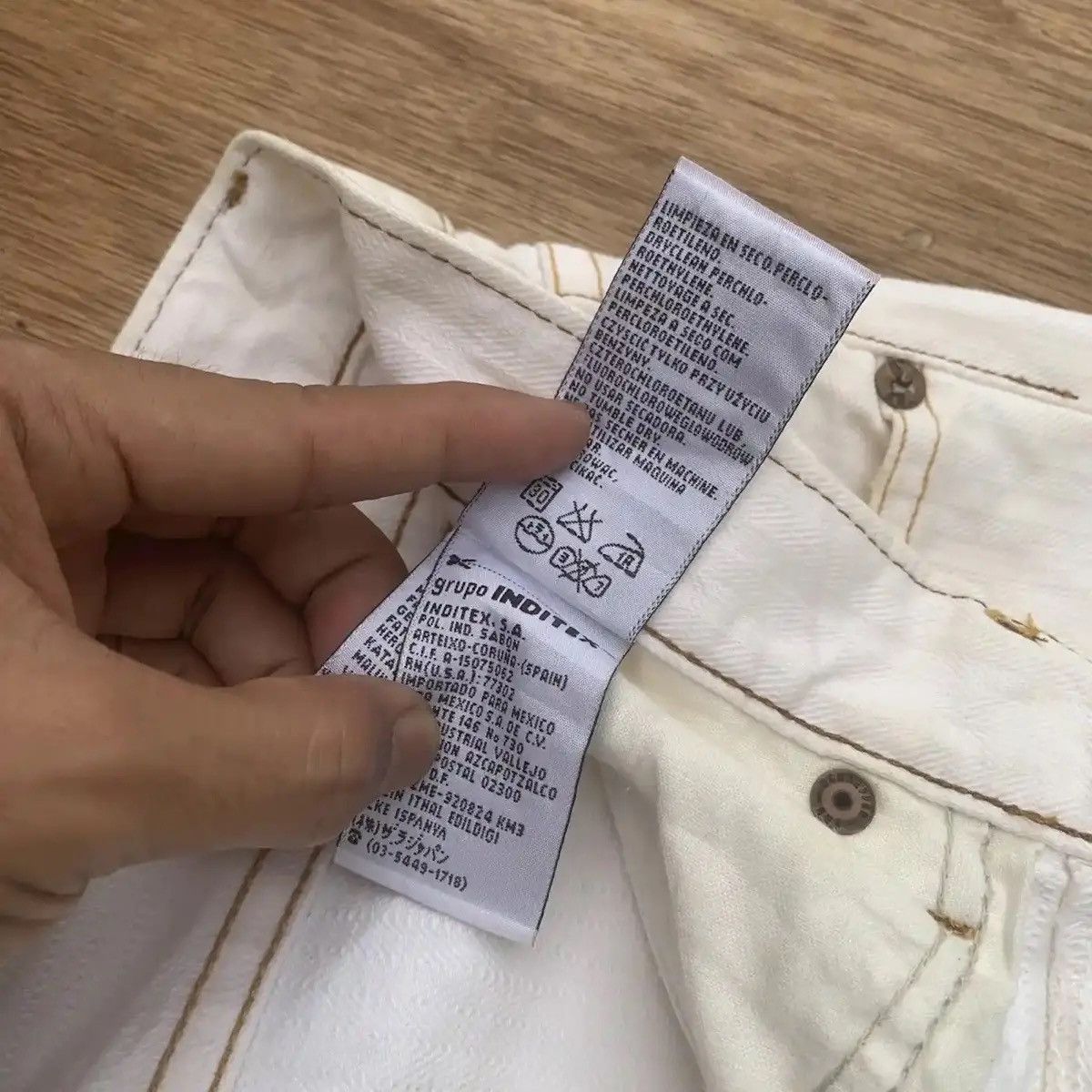Vintage FLARES TROUSERS JEANS LOOSE FIT FADED PANTS MADE IN SPAIN Size US 31 - 11 Thumbnail