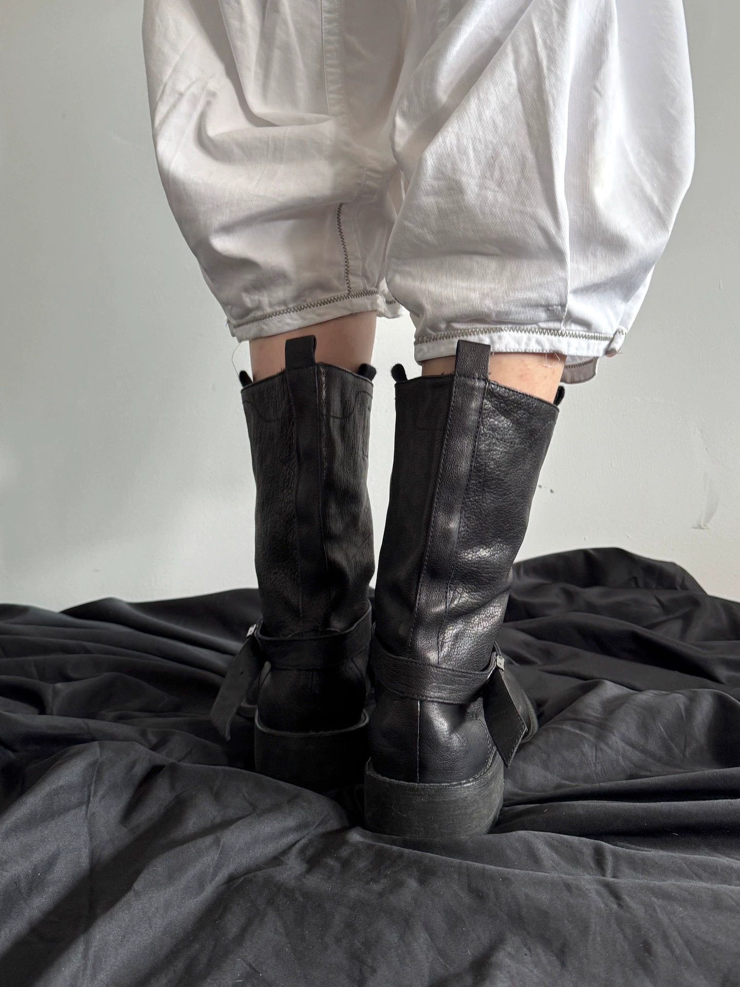 Other Italian Brand Cowhide Strap Boots Size 41 Near New Size US 8 / EU 41 - 7 Thumbnail