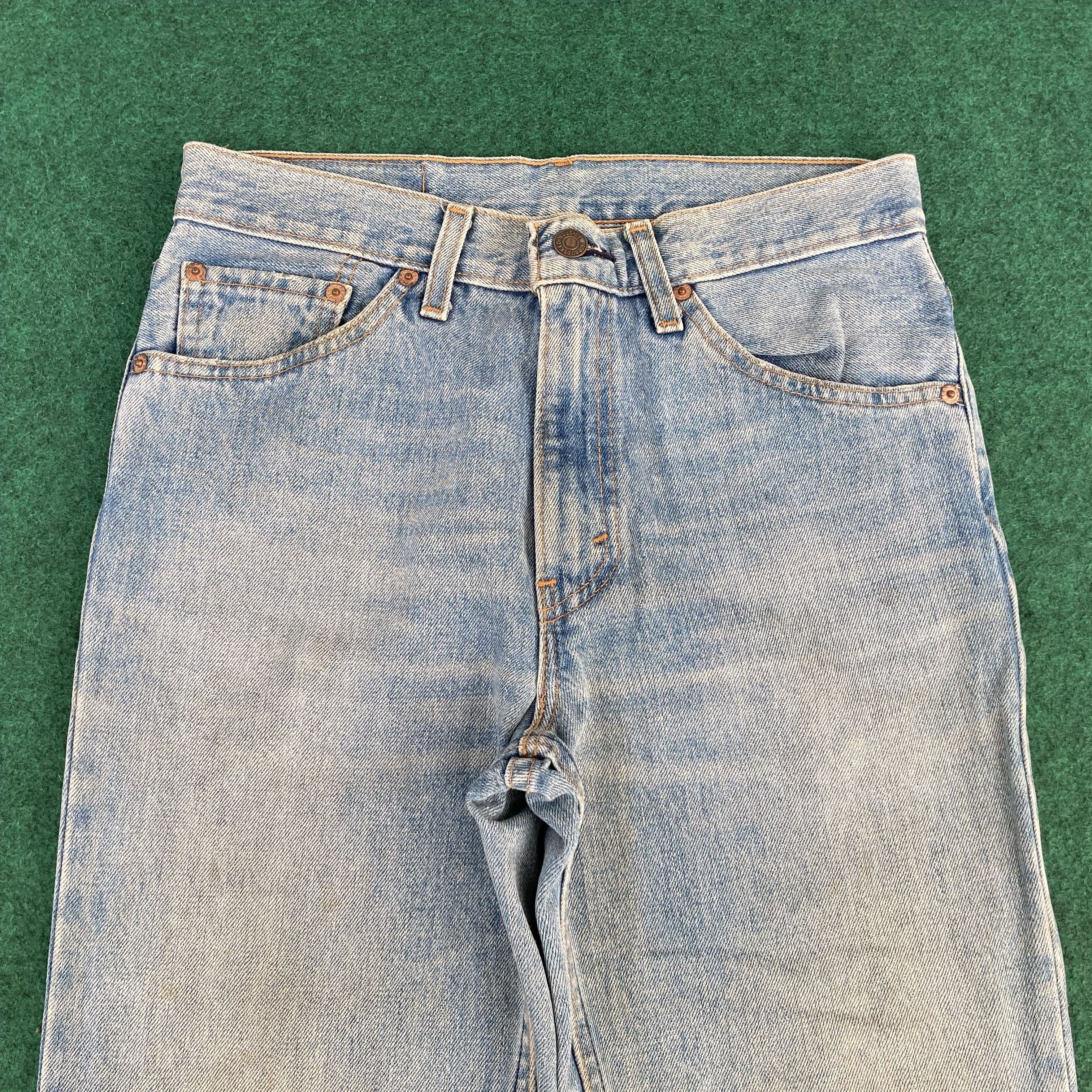 Levi's Vtg Levis 517 Denim Bootcut Sz 29 Faded Punk Grunge Jeans Size US 29 - 3 Thumbnail