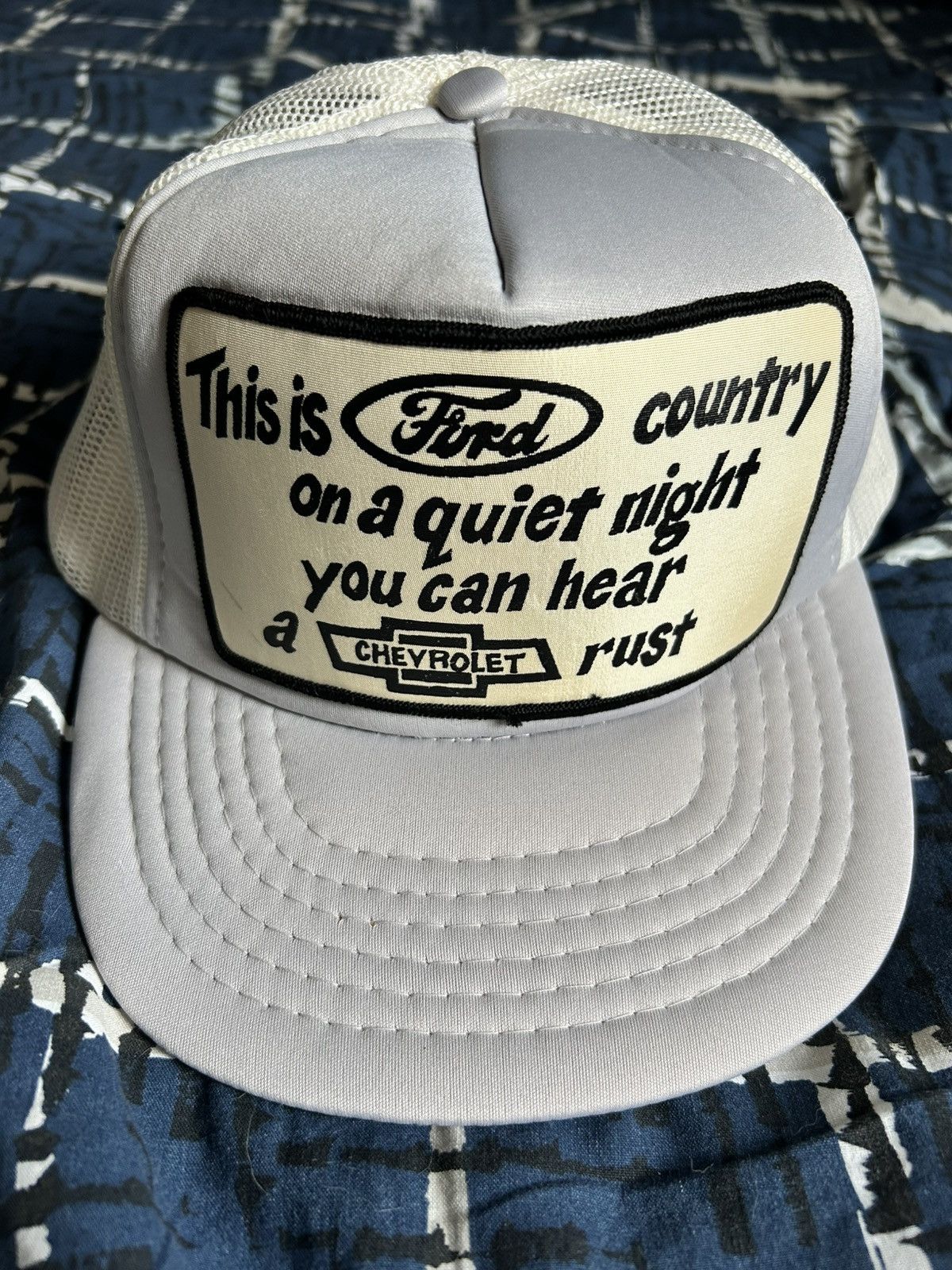 Ford Vintage grey and white ford hat Size ONE SIZE - 1 Thumbnail