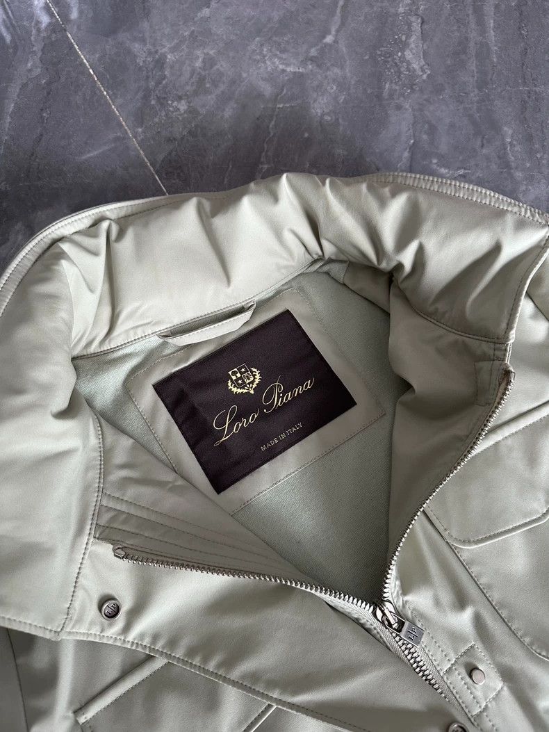 Loro Piana LORO PIANA Avocado Green Ladies Traveler's Jacket with Woo Size XS / US 0-2 / IT 36-38 - 3 Thumbnail