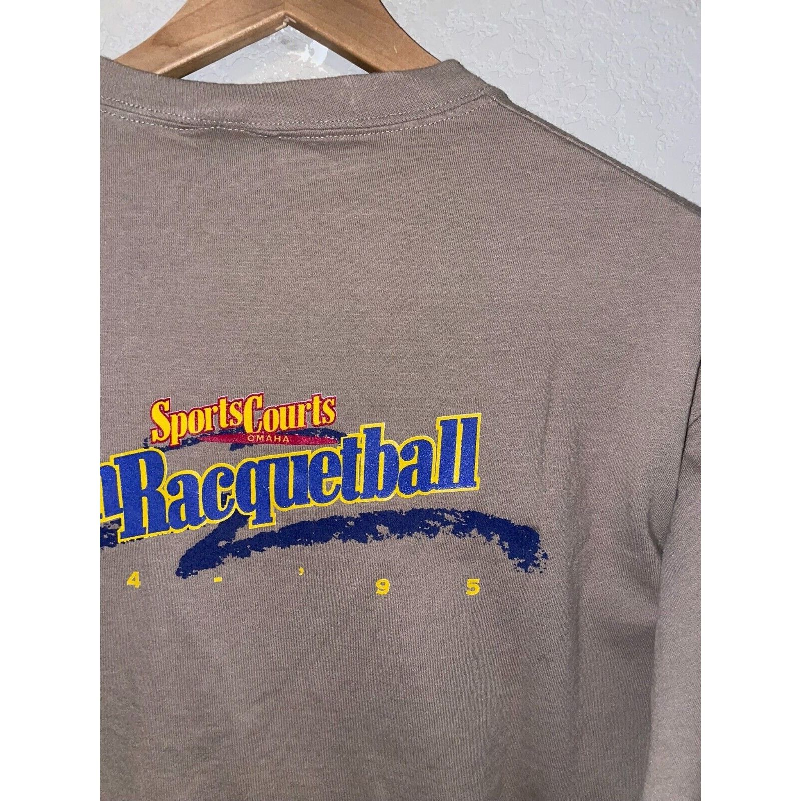 Anvil Vintage Racquetball Shirt Sports Courts 94-95 Tee 90s 1995 L Size US L / EU 52-54 / 3 - 8 Thumbnail