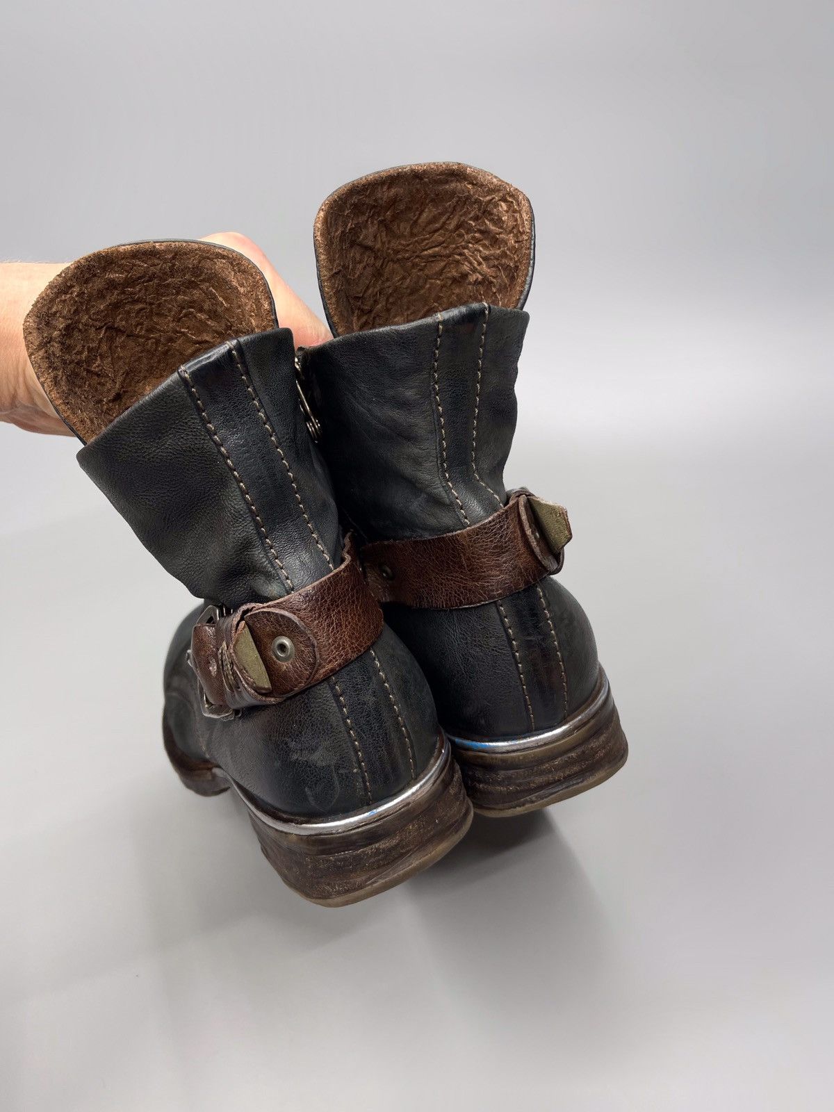 Japanese Brand × Vintage A.S 98 Boots Leather Style Rick Owens Size US 5 / EU 37 - 10 Thumbnail