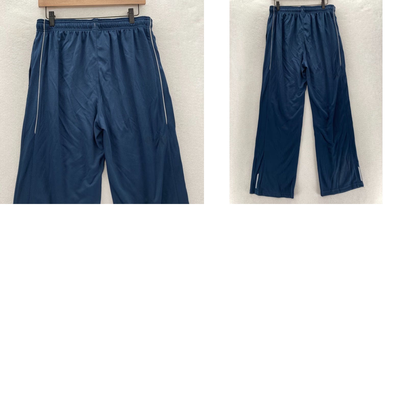 Reebok Reebok Track Pants Sweatpants Mens Large Navy Blue Warm Up Basketball University Size US 33 - 9 Thumbnail