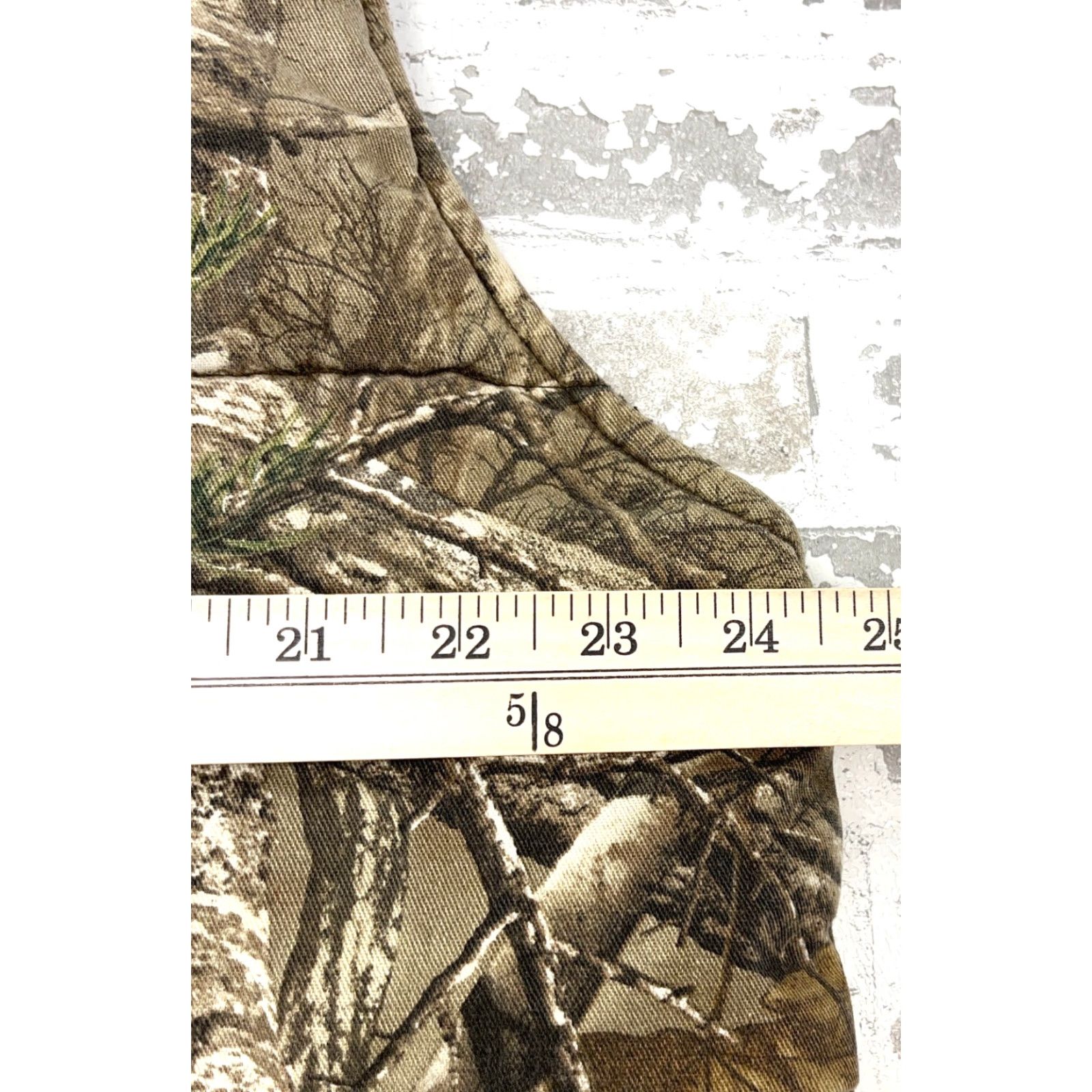 Realtree VINTAGE Realtree Puffer Vest Mens XL Brown Camouflage Twill Fleece Lined Short Jacket Zip Size US XL / EU 56 / 4 - 7 Thumbnail