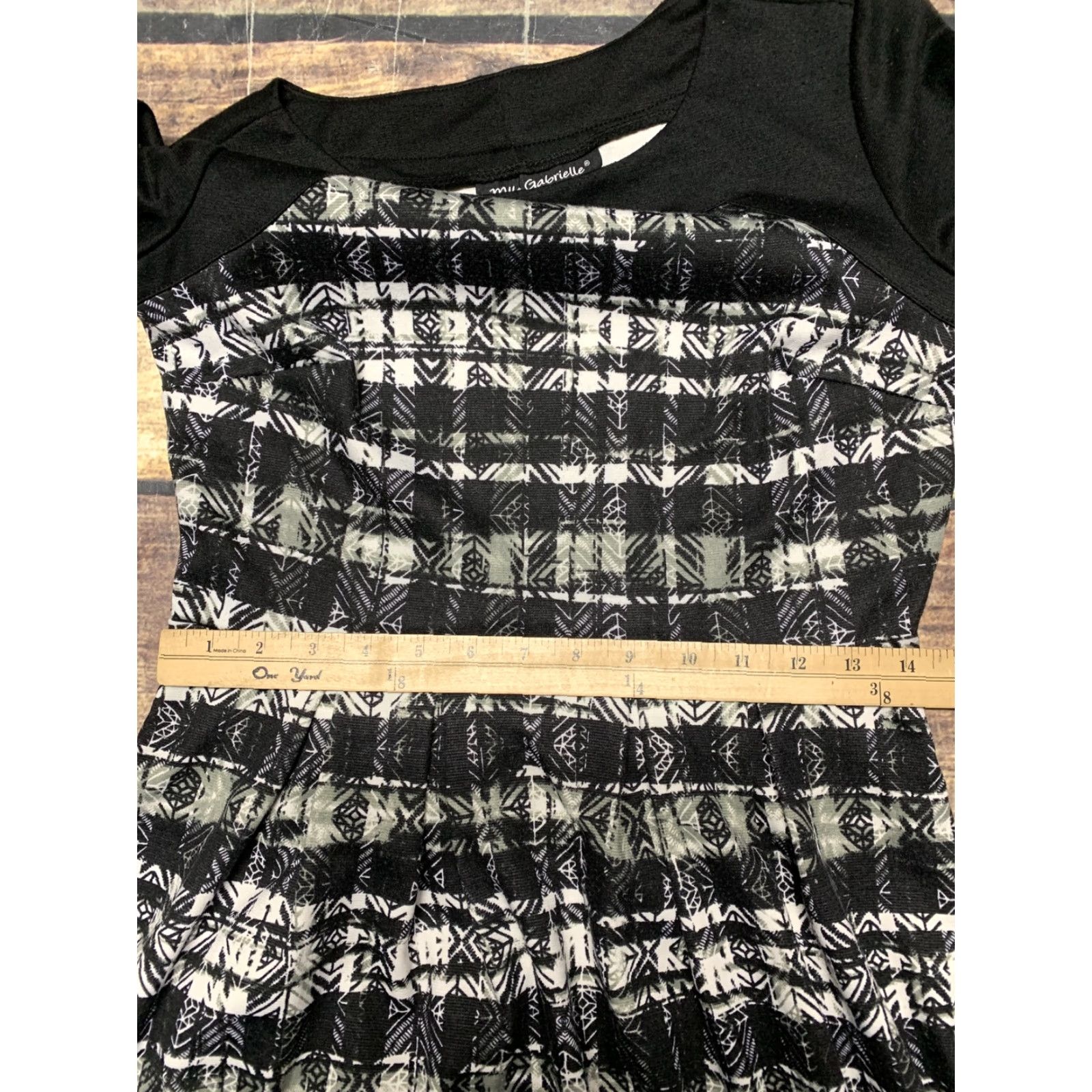 Vintage Mlle Gabrielle Black Plaid 3/4 Sleeve Pullover Dress Small Woman’s Knee Length Casual Vintage No Belt Mens None Womens Size S / US 4 / IT 40 - 7 Thumbnail