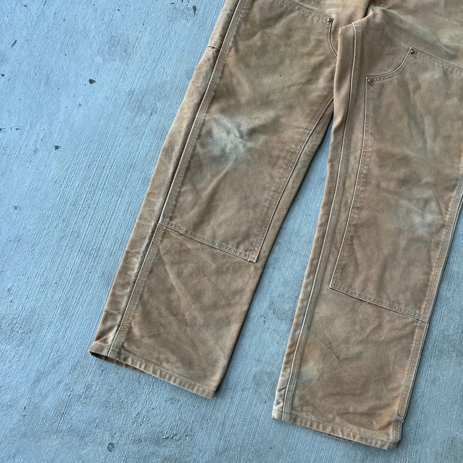 Carhartt × Vintage Carhartt brown double knee work wear carpenter pants Size US 32 / EU 48 - 3 Thumbnail