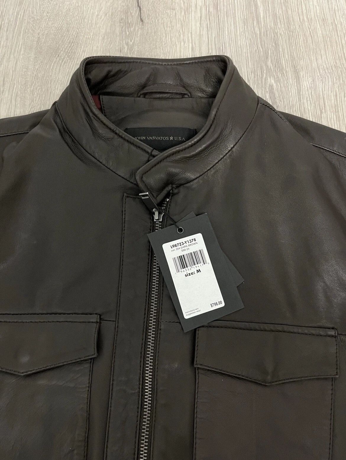 John Varvatos Leather Jacket Size medium Size US M / EU 48-50 / 2 - 4 Thumbnail