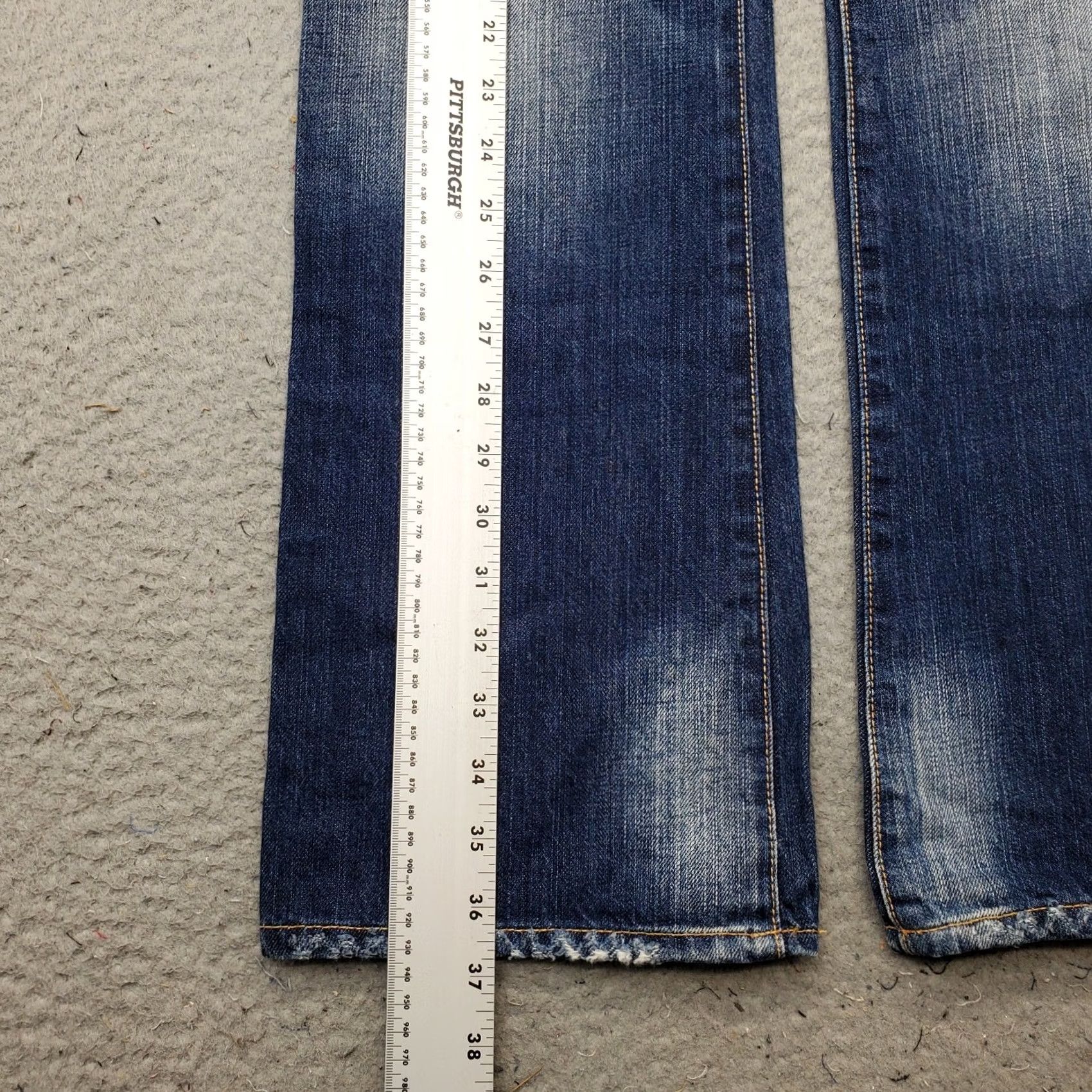 Abercrombie & Fitch Abercrombie & Fitch Flare Jeans Womens Size 6 Blue Denim Distressed Streetwear Jeans Size 28" / US 6 / IT 42 - 3 Thumbnail