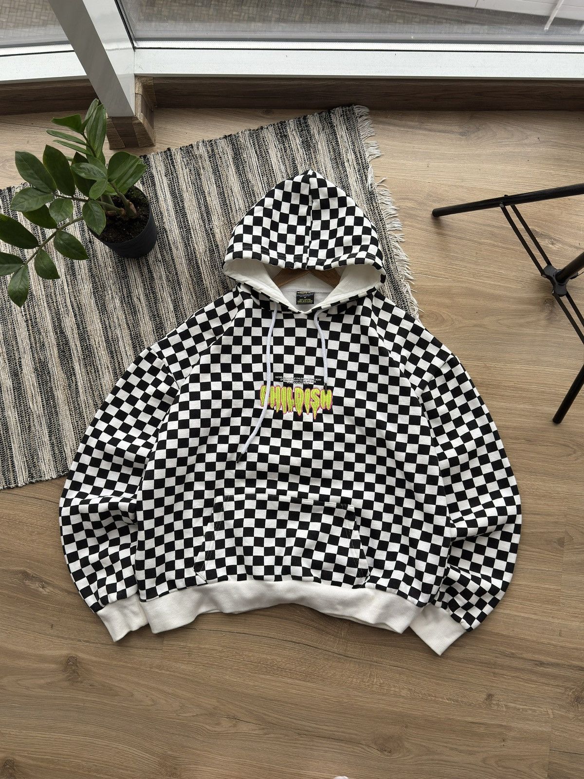 CHILDS Childish TGH Checked White Hoodie Size M Men Size US M / EU 48-50 / 2 - 1 Thumbnail