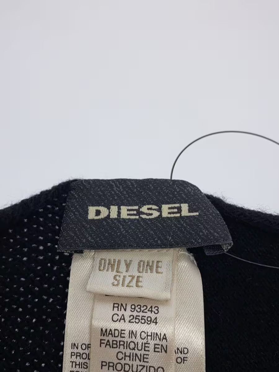 Diesel Diesel Wool Muffler Black Size ONE SIZE - 2 Thumbnail