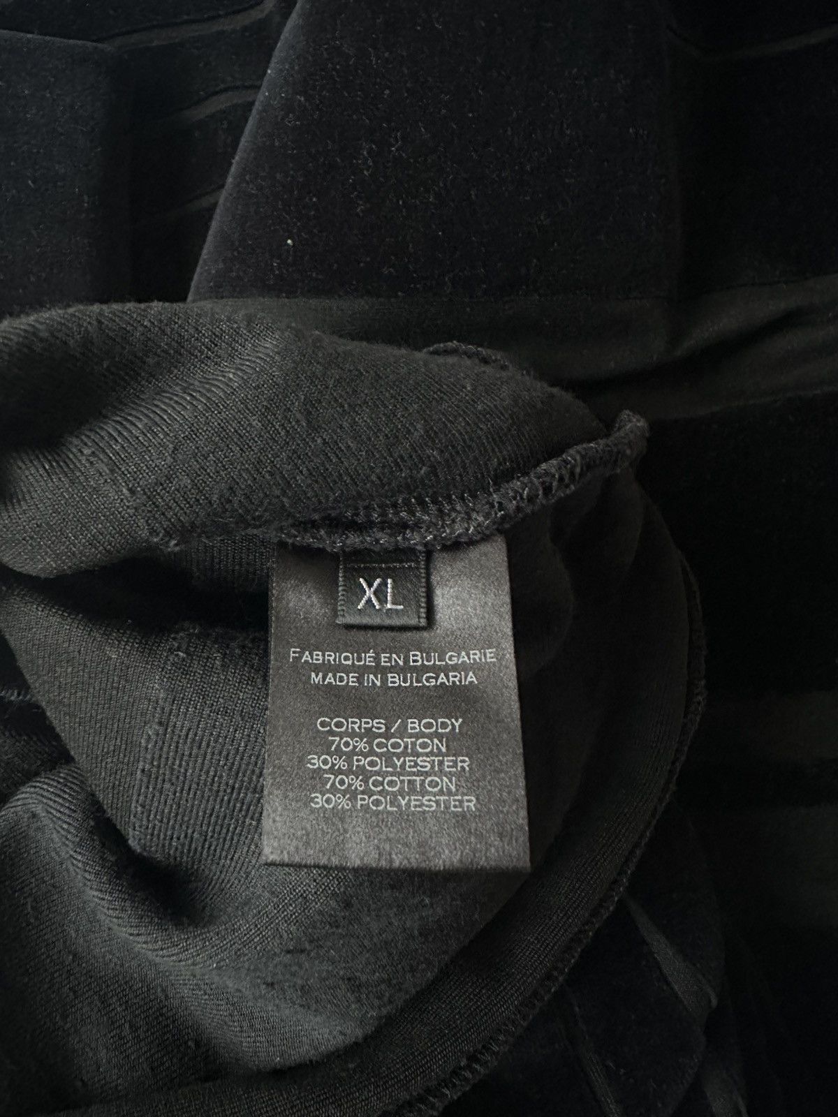 Balmain F/W15 Balmain Velvet Black & Navy T shirt Oliver Rousteing Size US XL / EU 56 / 4 - 4 Thumbnail
