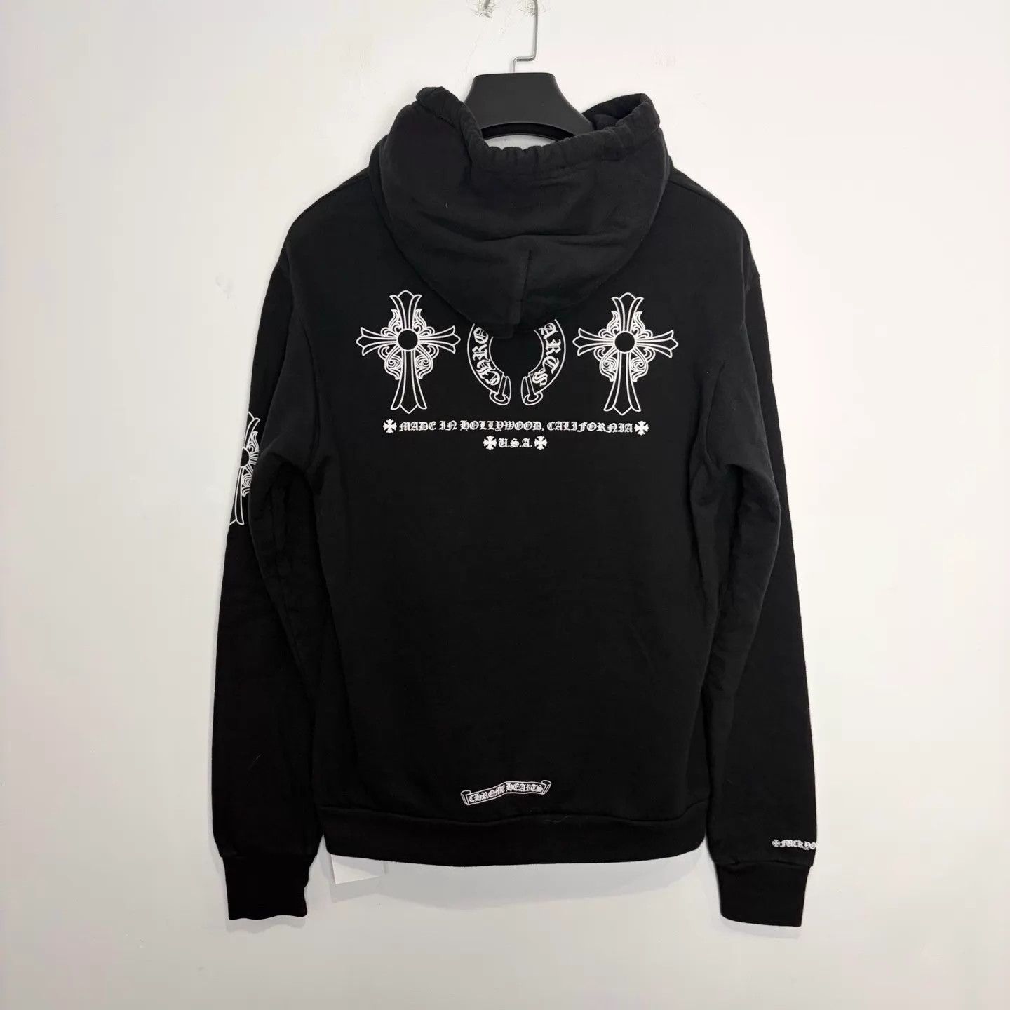 Chrome Hearts Chrome Hearts Black 3-Element Back Hoodie M Size US M / EU 48-50 / 2 - 2 Thumbnail