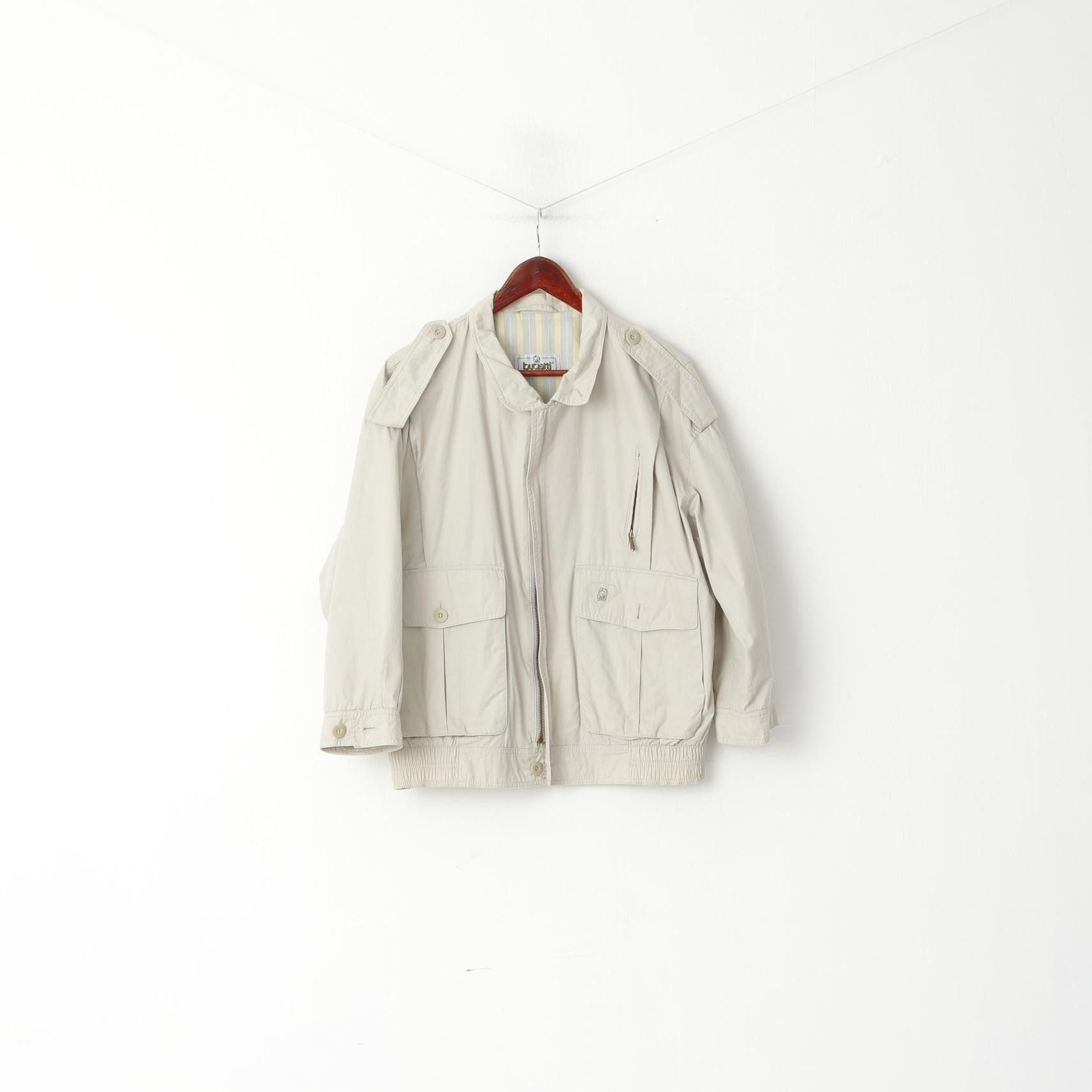Bugatti Bugatti Sport Men 48 S Bomber Jacket Beige 5942 Size US S / EU 44-46 / 1 - 2 Thumbnail