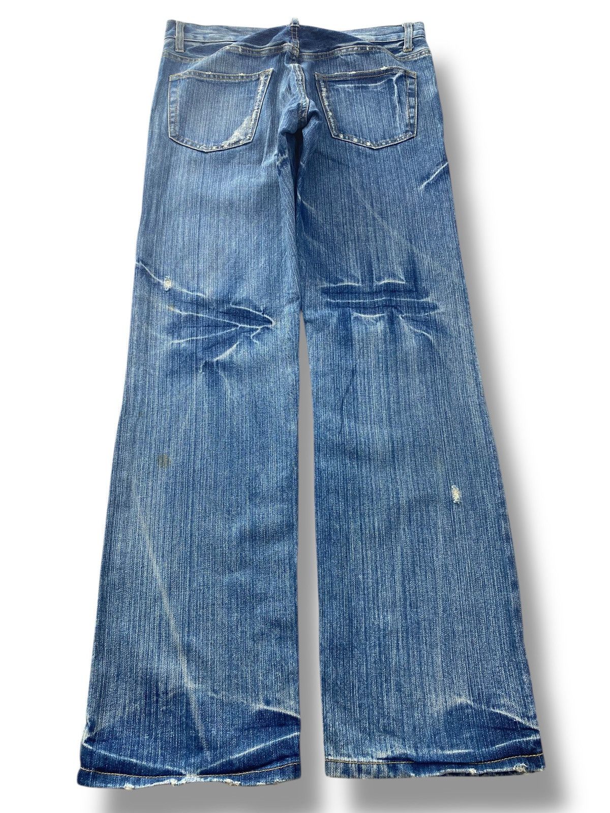 Japanese Brand Japanese Brand Blue Wash Style Straight Leg Jeans Size US 32 / EU 48 - 3 Thumbnail