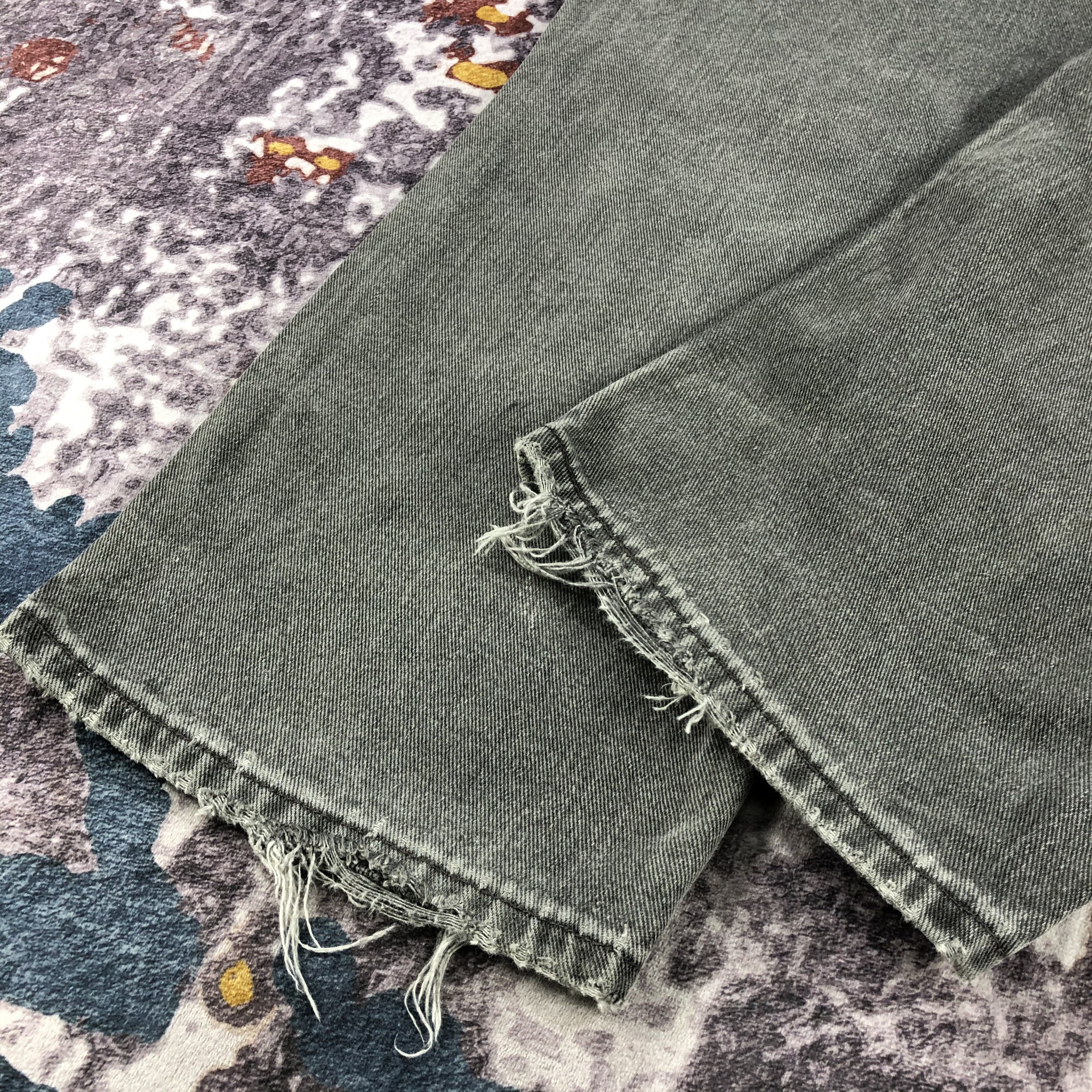 Levi's × Vintage 90s Vintage Faded Black Levis 505 Jeans-JM2630 Size US 37 - 4 Thumbnail