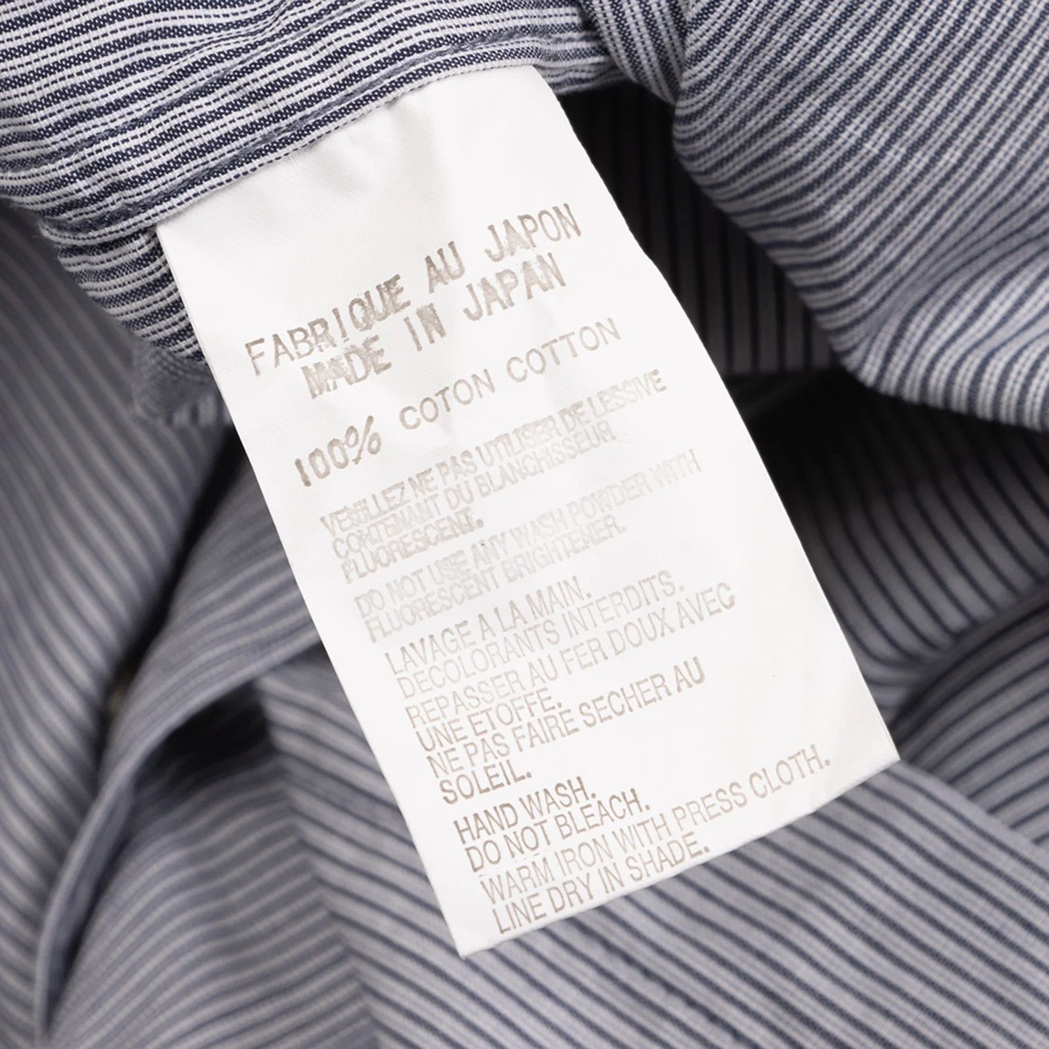 Yohji Yamamoto Yohji Yamamoto COSTUME D'HOMME Cotton Pinstripe Shirt Size US M / EU 48-50 / 2 - 15 Thumbnail
