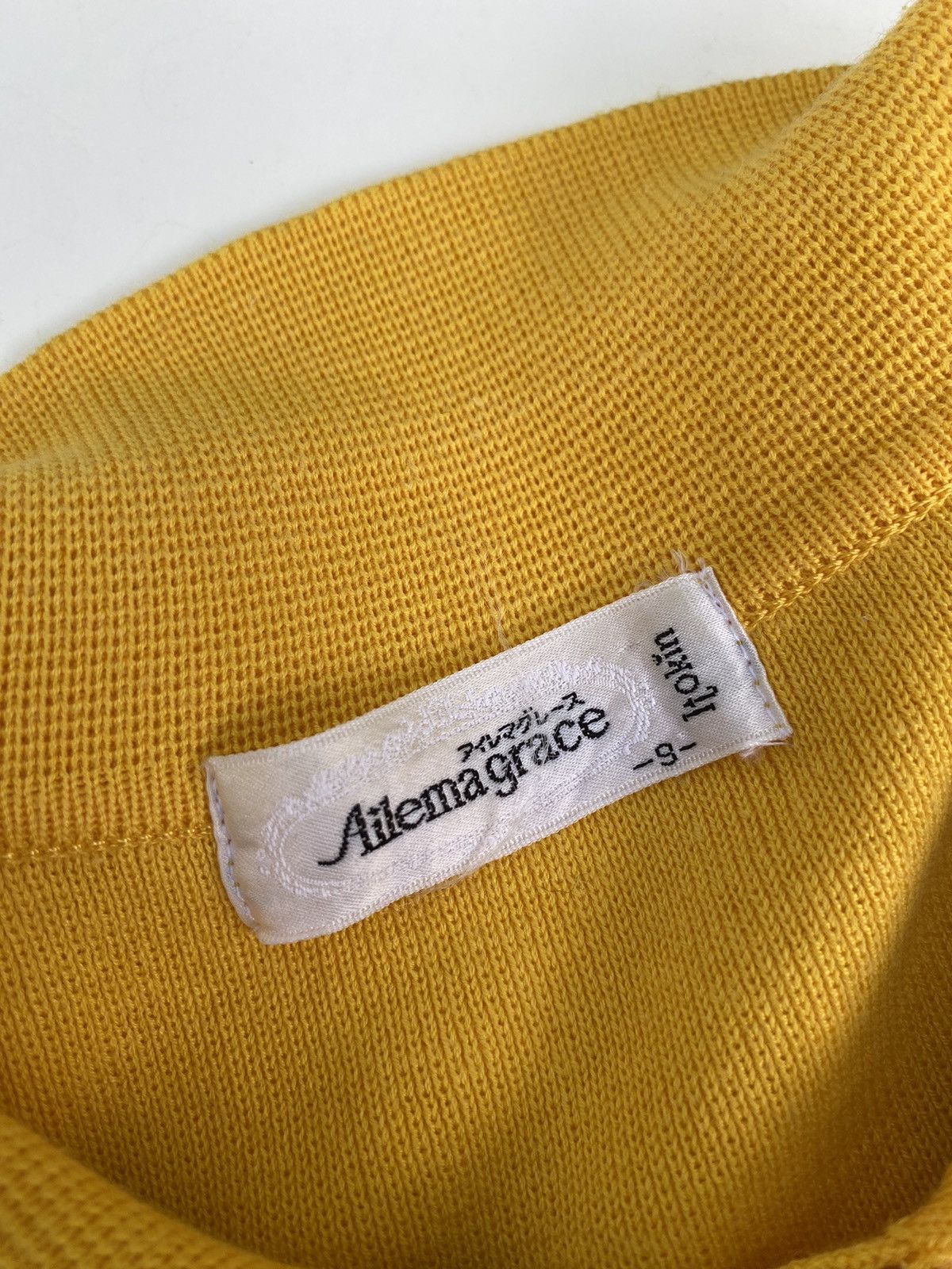 Japanese Brand × Vintage Vtg Ailema Grare Knitwear Yellow Size US S / EU 44-46 / 1 - 10 Thumbnail