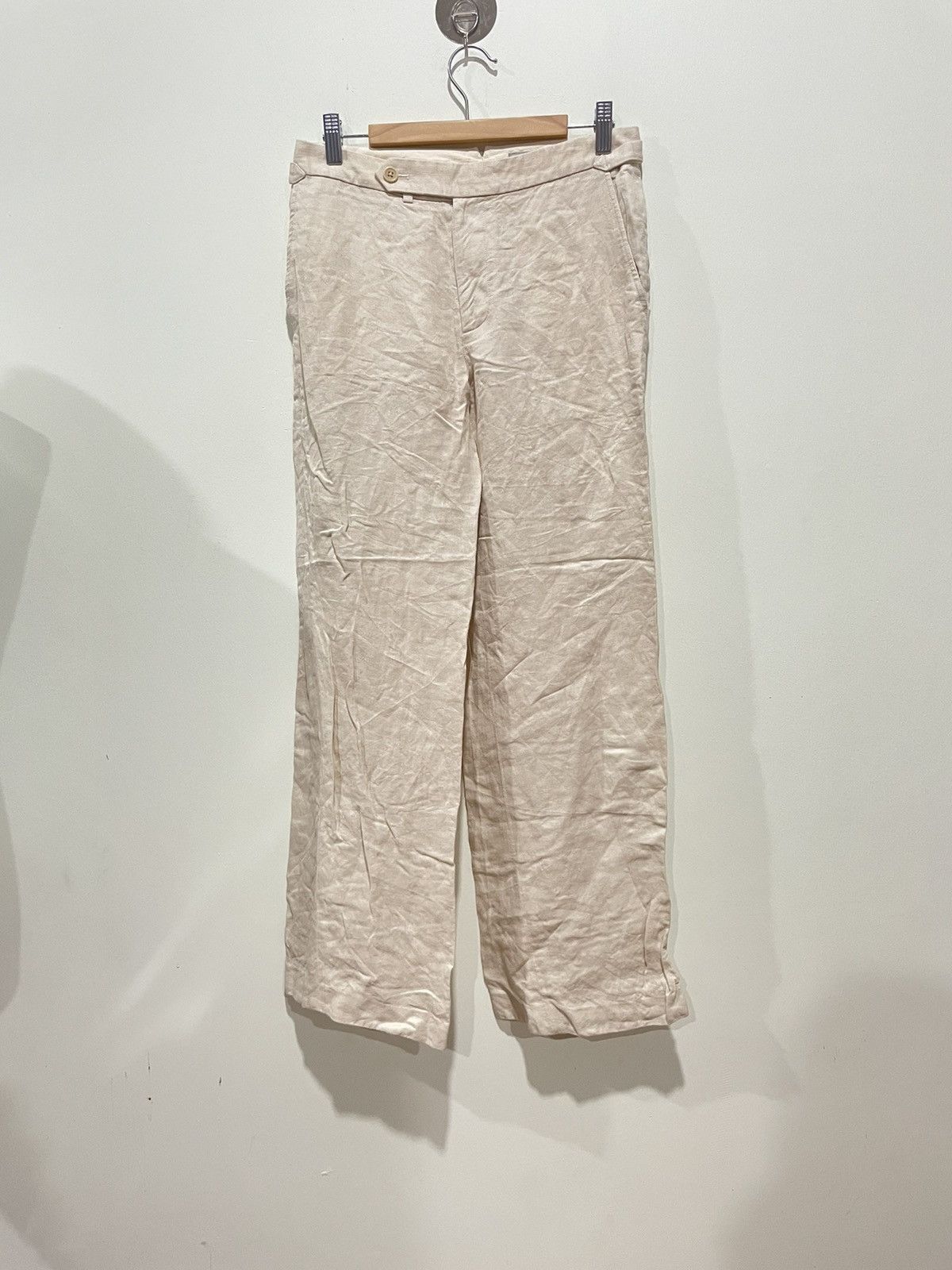 Margaret Howell Margaret Howell Linen Cream Trousers Size 29" - 1 Thumbnail