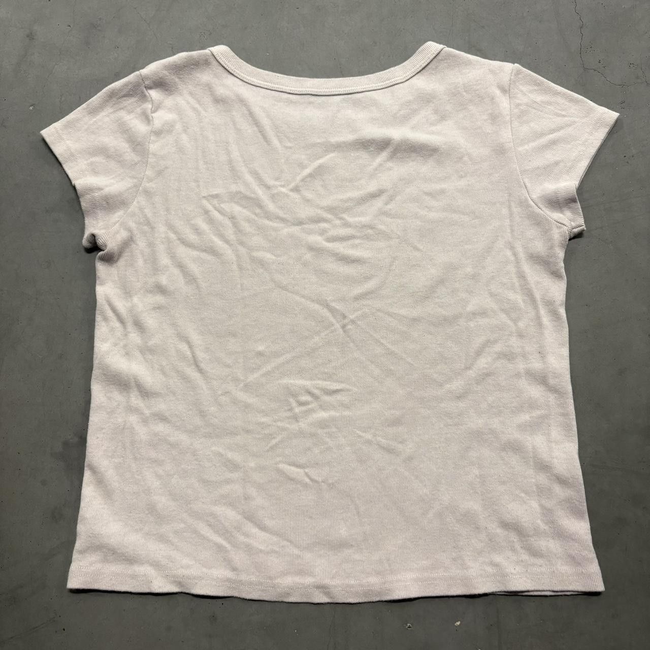Vintage Crazy Vintage Y2K/2000s White Radio Silence Graphic Tee! Size US S / EU 44-46 / 1 - 2 Thumbnail