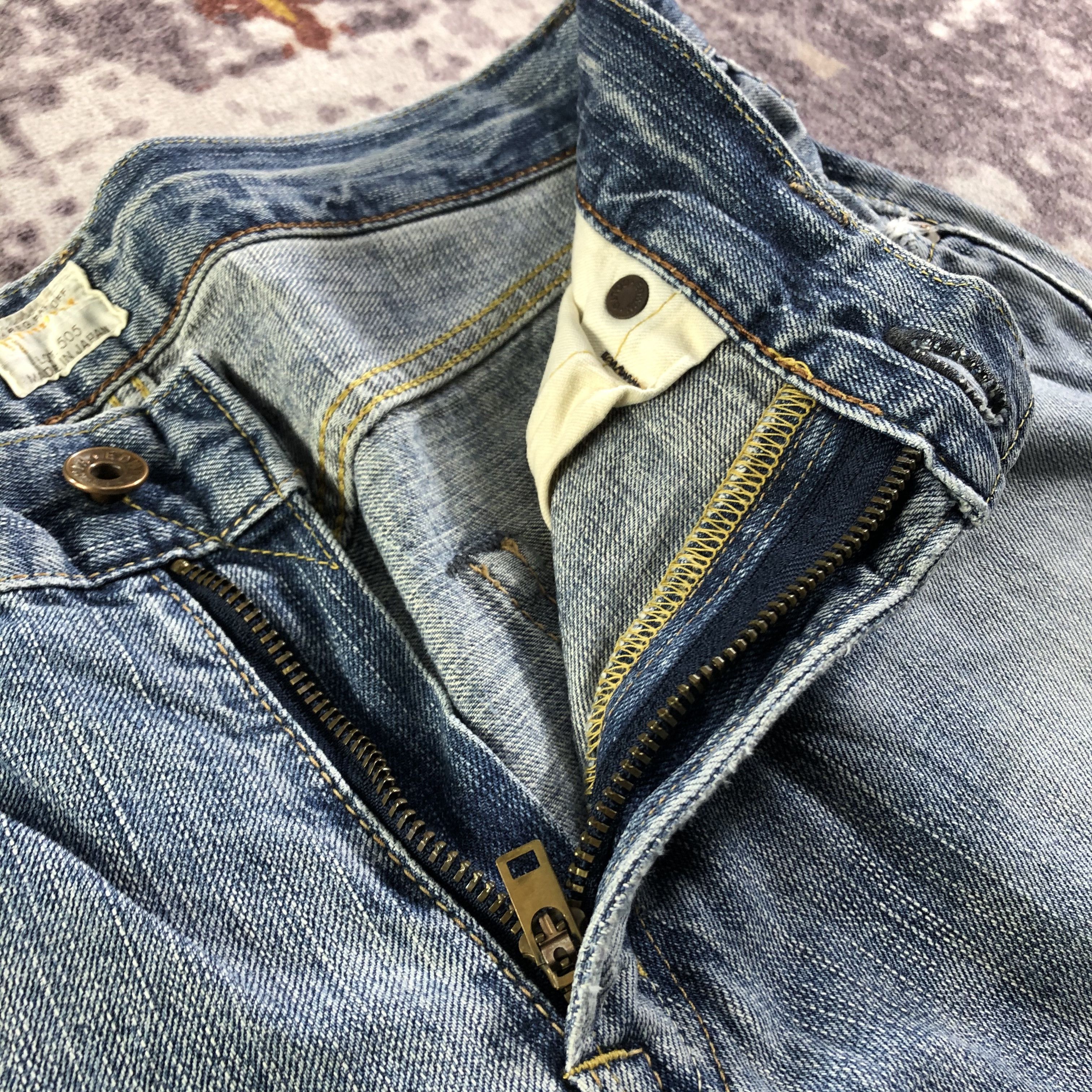 Edwin Vintage Light Wash Edwin 505 Selvedge Jeans-JM3575 Size US 33 - 8 Thumbnail