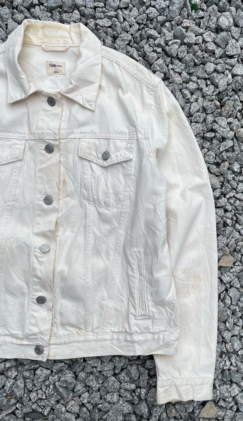 Gap GAP WOMEN'S DENIM TRUCKER JACKET Size L / US 10 / IT 46 - 6 Thumbnail