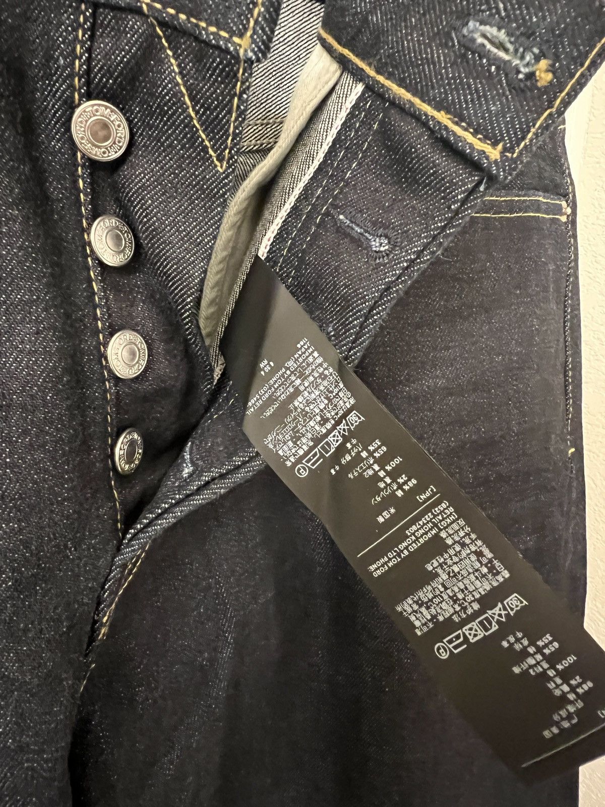 Tom Ford Vintage Tom Ford Selvedge Raw Straight-Leg Jeans 38x34 NWT Size US 38 / EU 54 - 8 Thumbnail