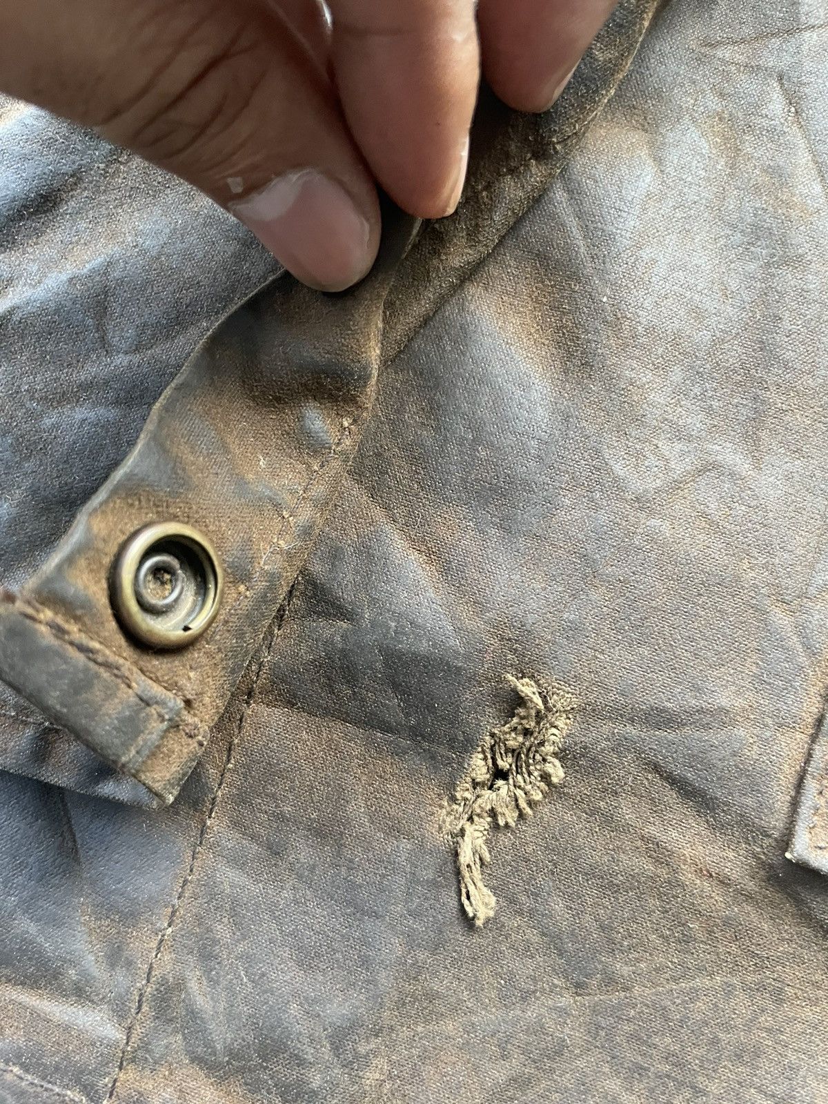 Vintage Vintage Unknown Military Wax Deck Jacket Size US L / EU 52-54 / 3 - 19 Thumbnail