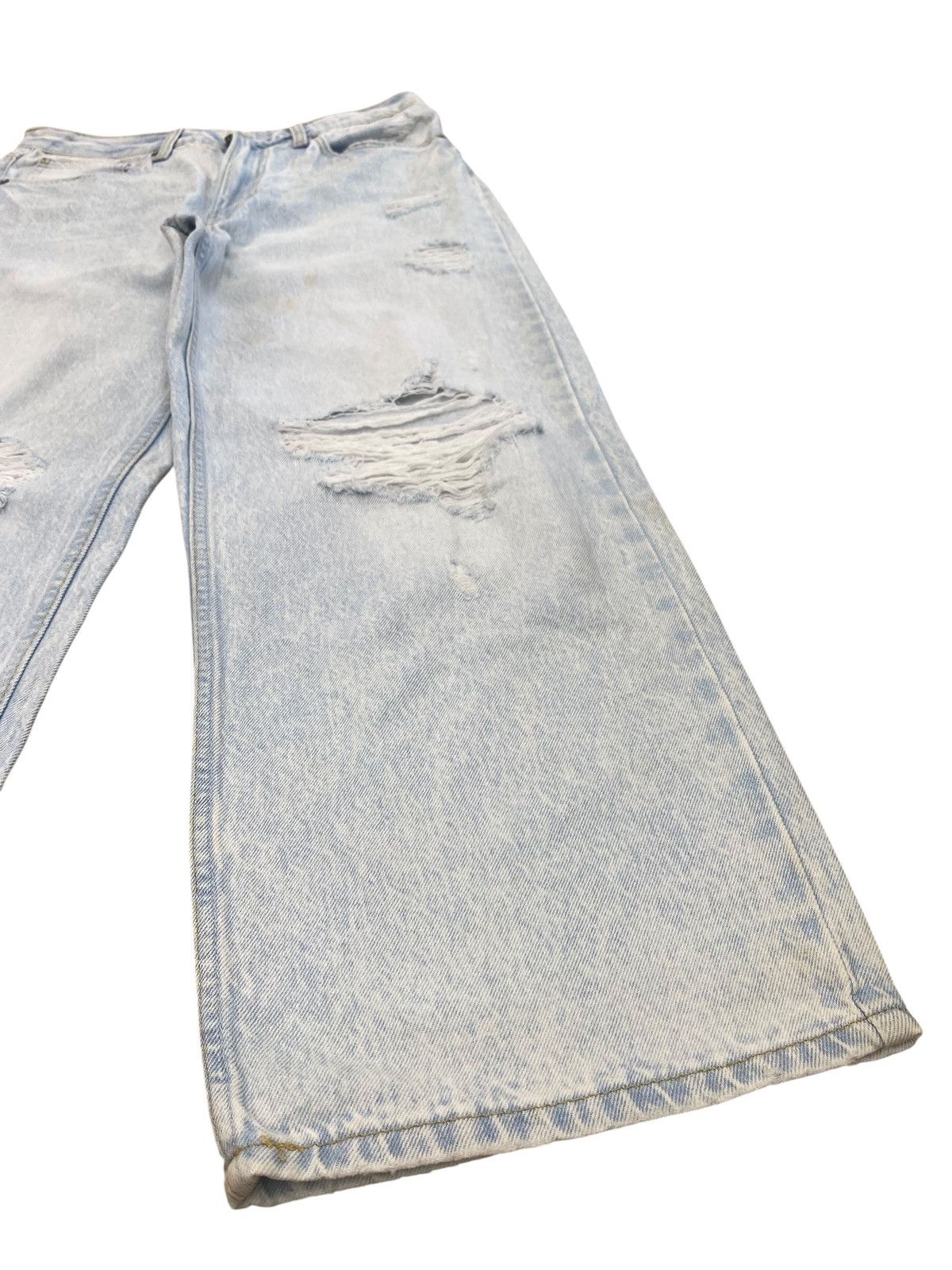 Japanese Brand Japanese Brand Acid Wash Distressed Style Baggy Jeans Size US 31 - 8 Thumbnail