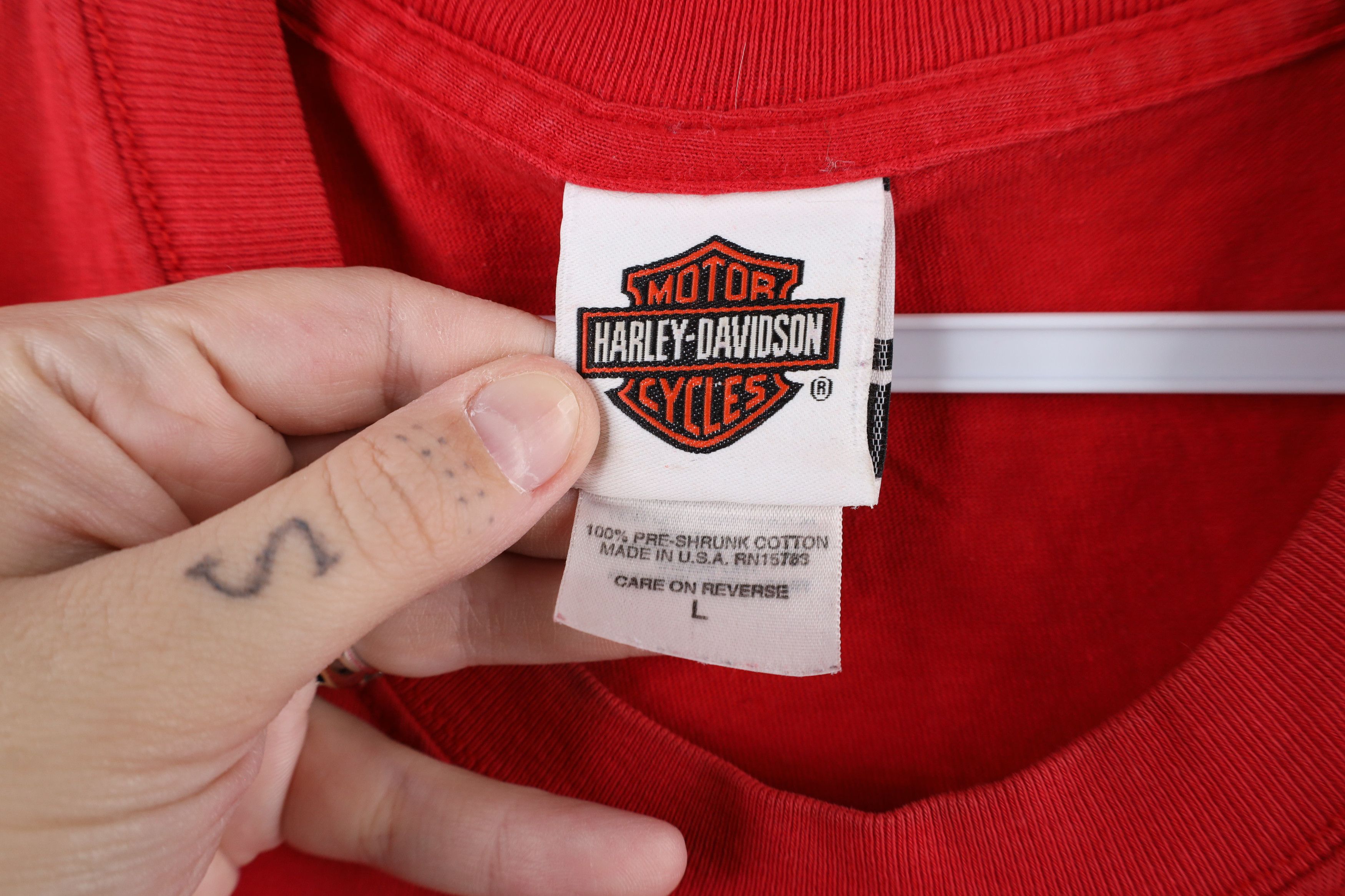 Harley Davidson × Vintage Vintage Y2K 2005 Harley Davidson Alligator T-Shirt US Size US L / EU 52-54 / 3 - 7 Thumbnail