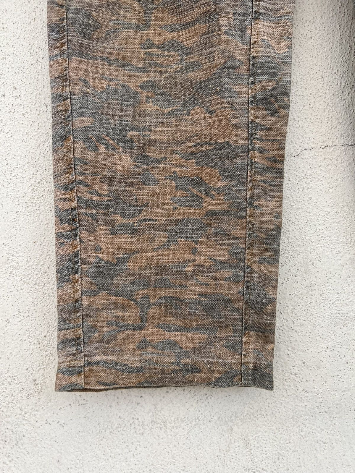 Vintage ALTERNATIVE CONCEPT Camo Linen Cargo Trouser Pant Size US 32 / EU 48 - 11 Thumbnail