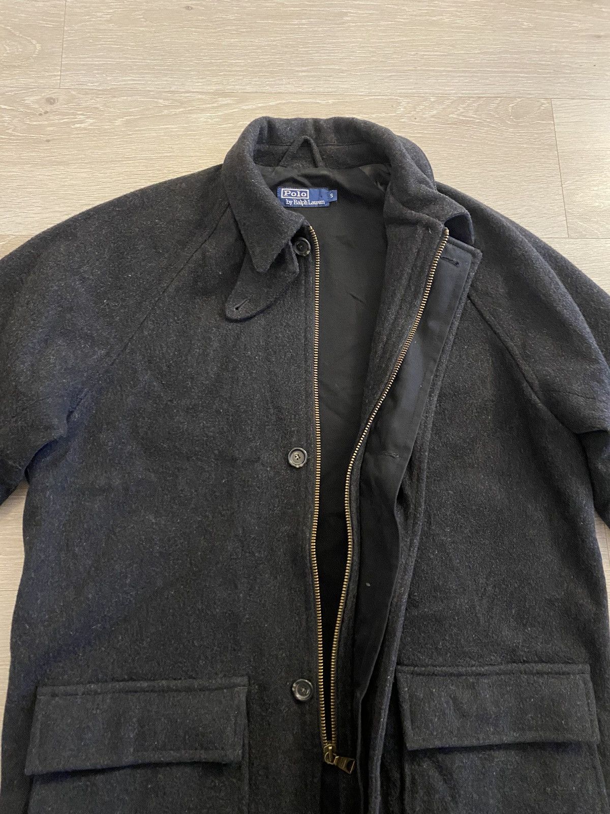 Designer × Polo Ralph Lauren Vintage Polo Ralph Lauren Wool Overcoat Heavy Jacket Mens S Size US S / EU 44-46 / 1 - 5 Thumbnail