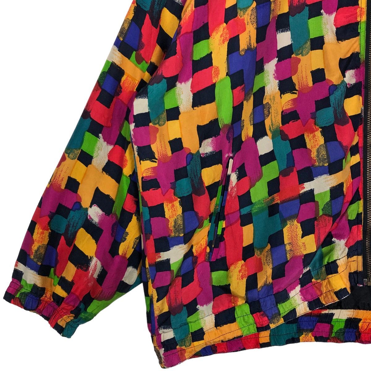 Japanese Brand 🔥90’s Vintage Silk Bomber Jacket EVR Art Issey Miyake Size US XL / EU 56 / 4 - 4 Thumbnail