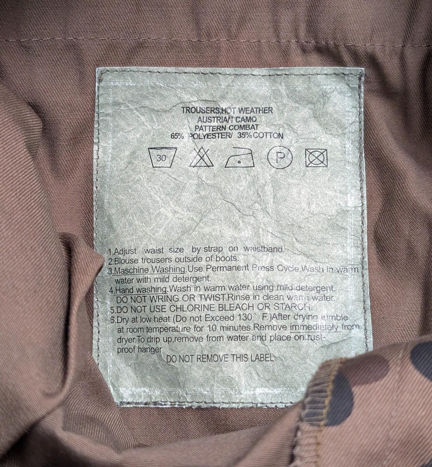 Other Mil-Tec BDU Field Trousers Austrian "Pea Dot" Camo - 34x32 Size ONE SIZE - 5 Thumbnail