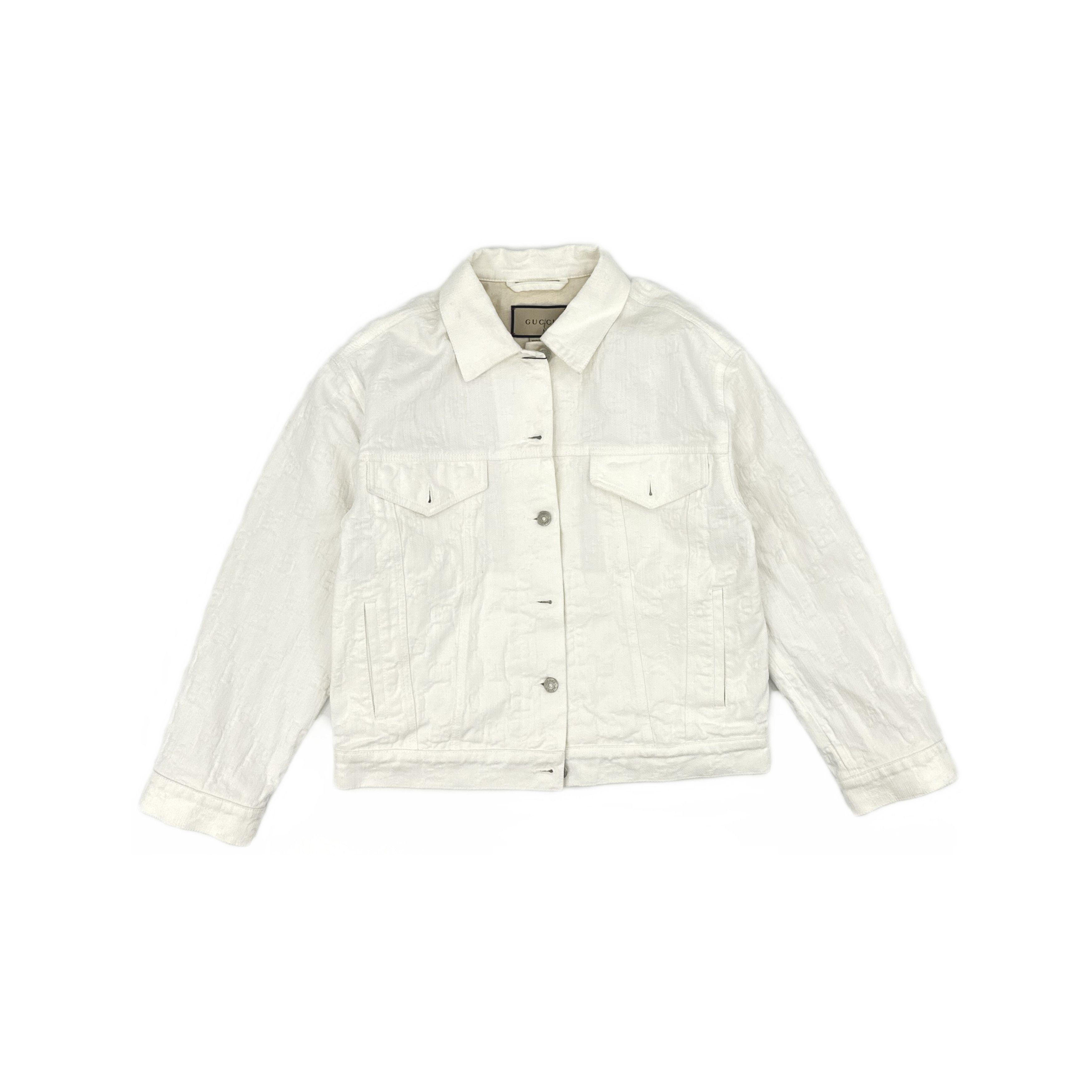Gucci Gucci GG Jacquard Denim Jacket Size 40 Size S / US 4 / IT 40 - 1 Thumbnail