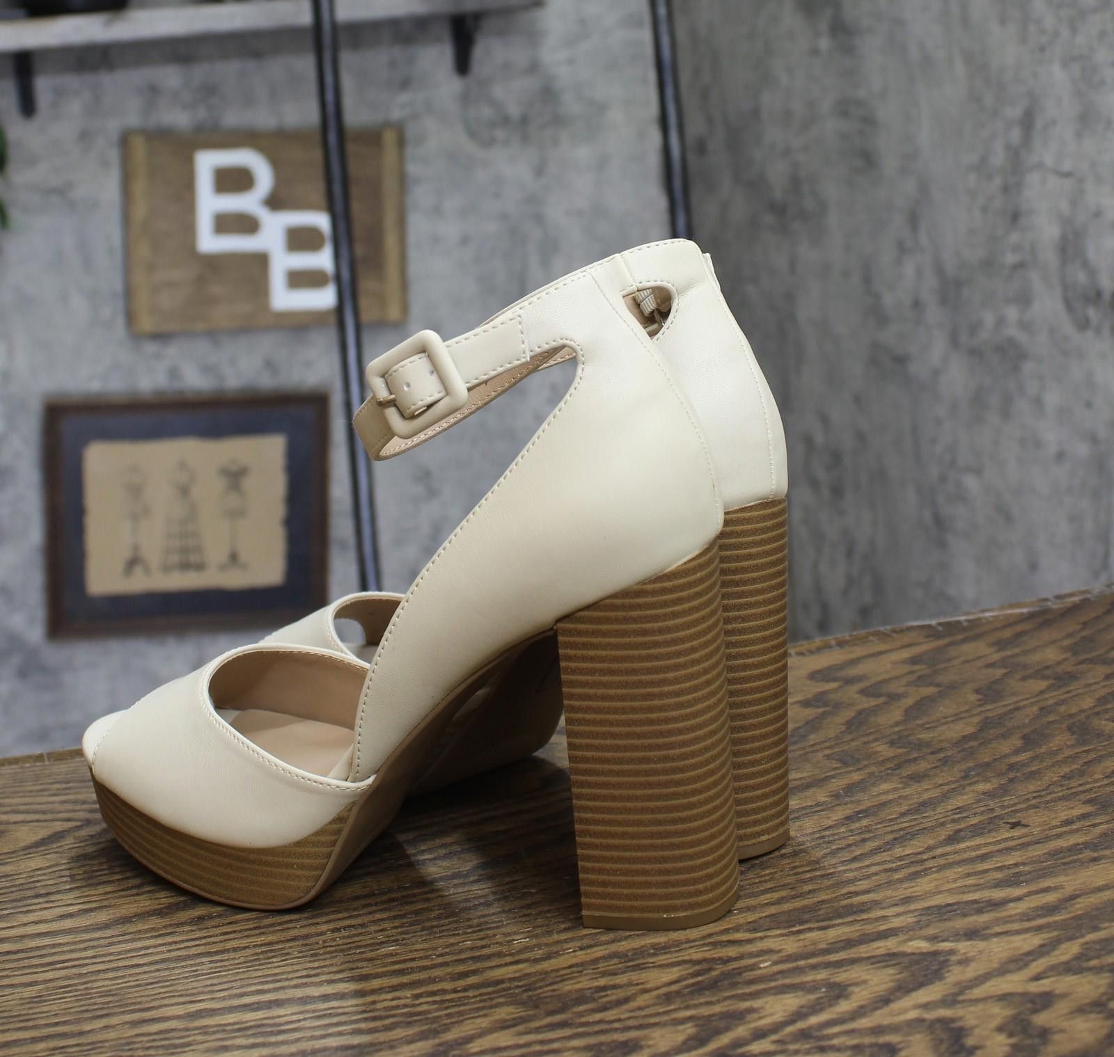 Other Sun + Stone Platform Sandals 10018613200 Bone Brown 10m Size US 10 / IT 40 - 2 Thumbnail