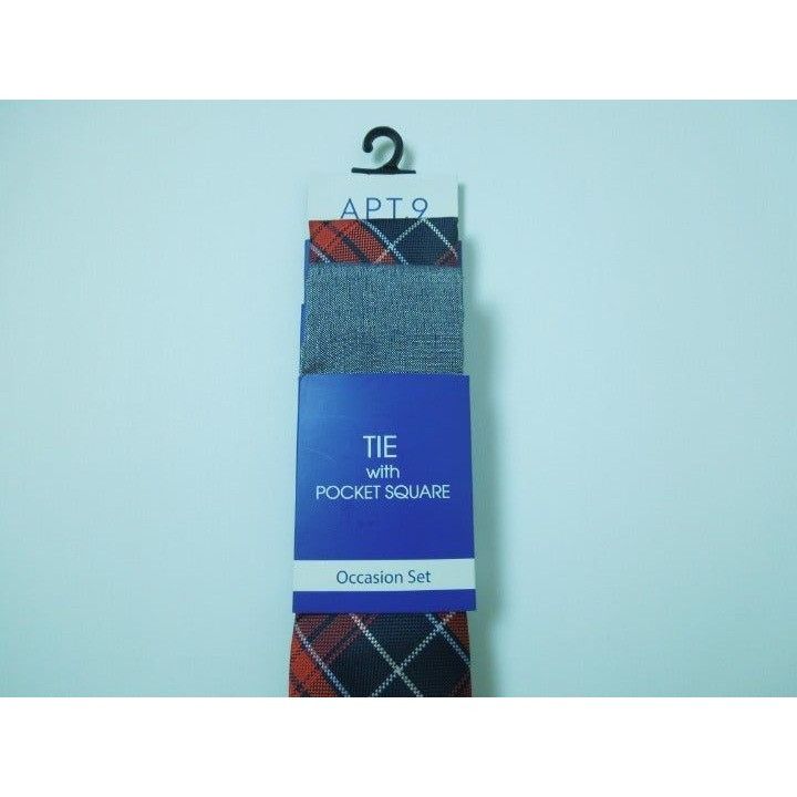 Apt. 9 Apt. 9 Helmut Plaid Tie with Pocket Square Size ONE SIZE - 2 Thumbnail