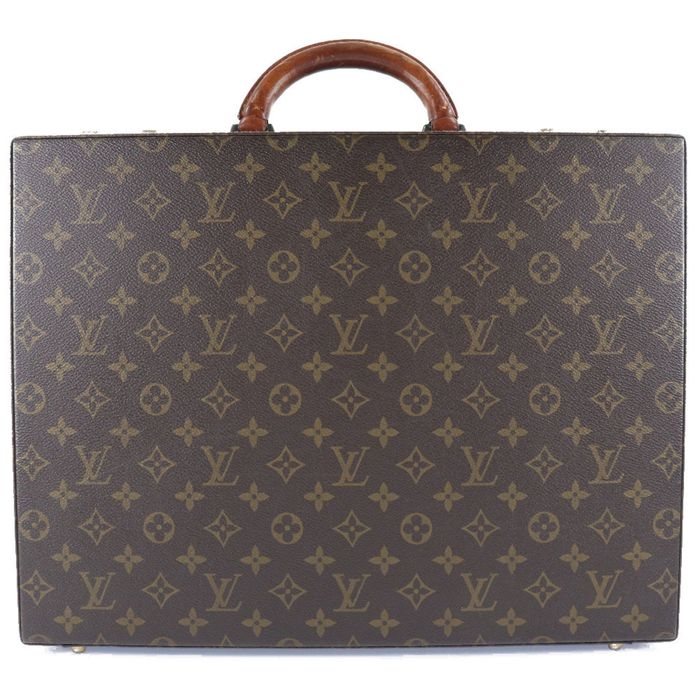 Louis Vuitton LOUIS VUITTON Crusher Attache Case M53124 Monogram Canvas ...