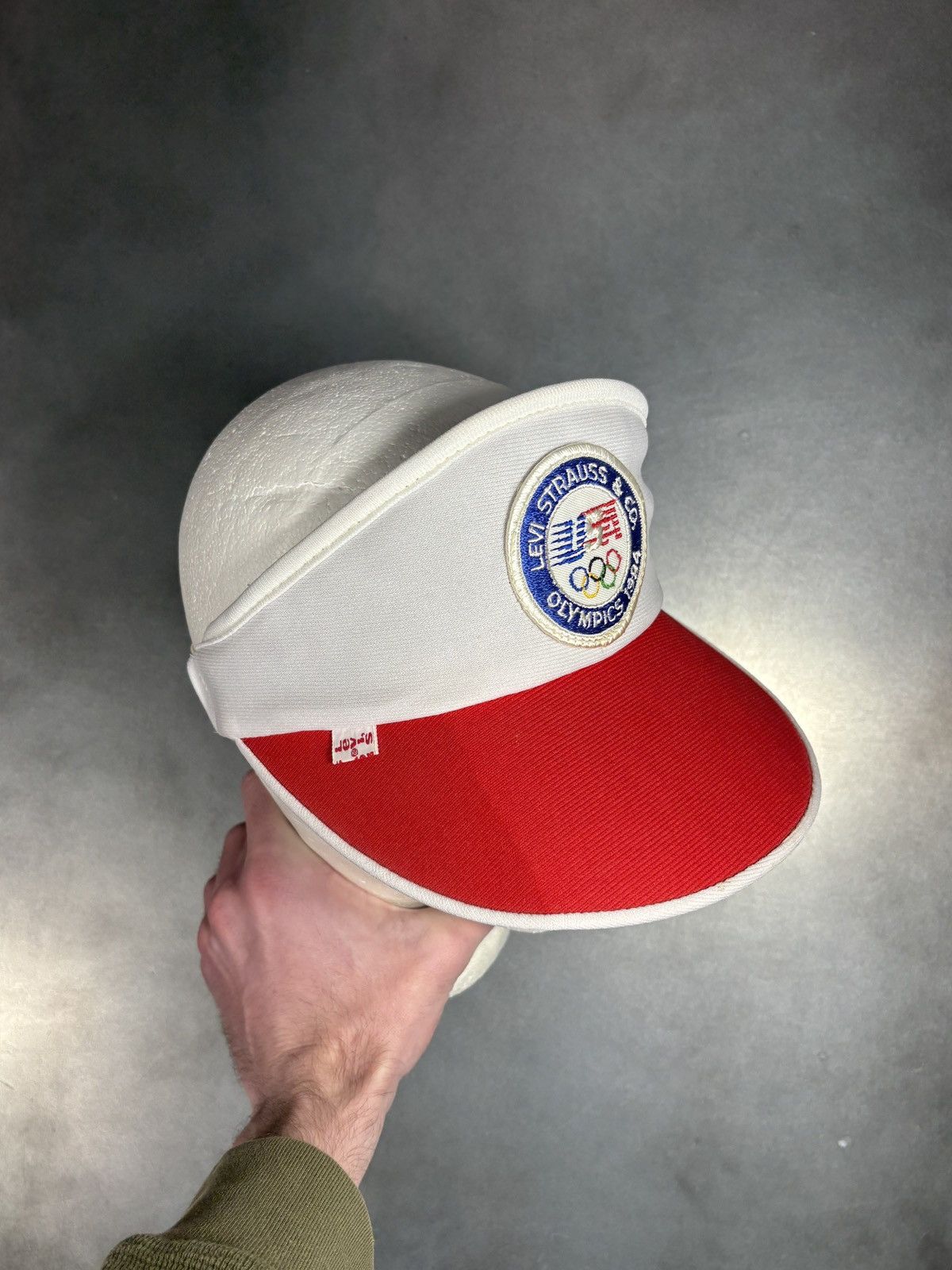 Levi's Levi's 1984 Olympics Visor 1980s Vintage Levis Hat Sport Cap Size ONE SIZE - 20 Thumbnail