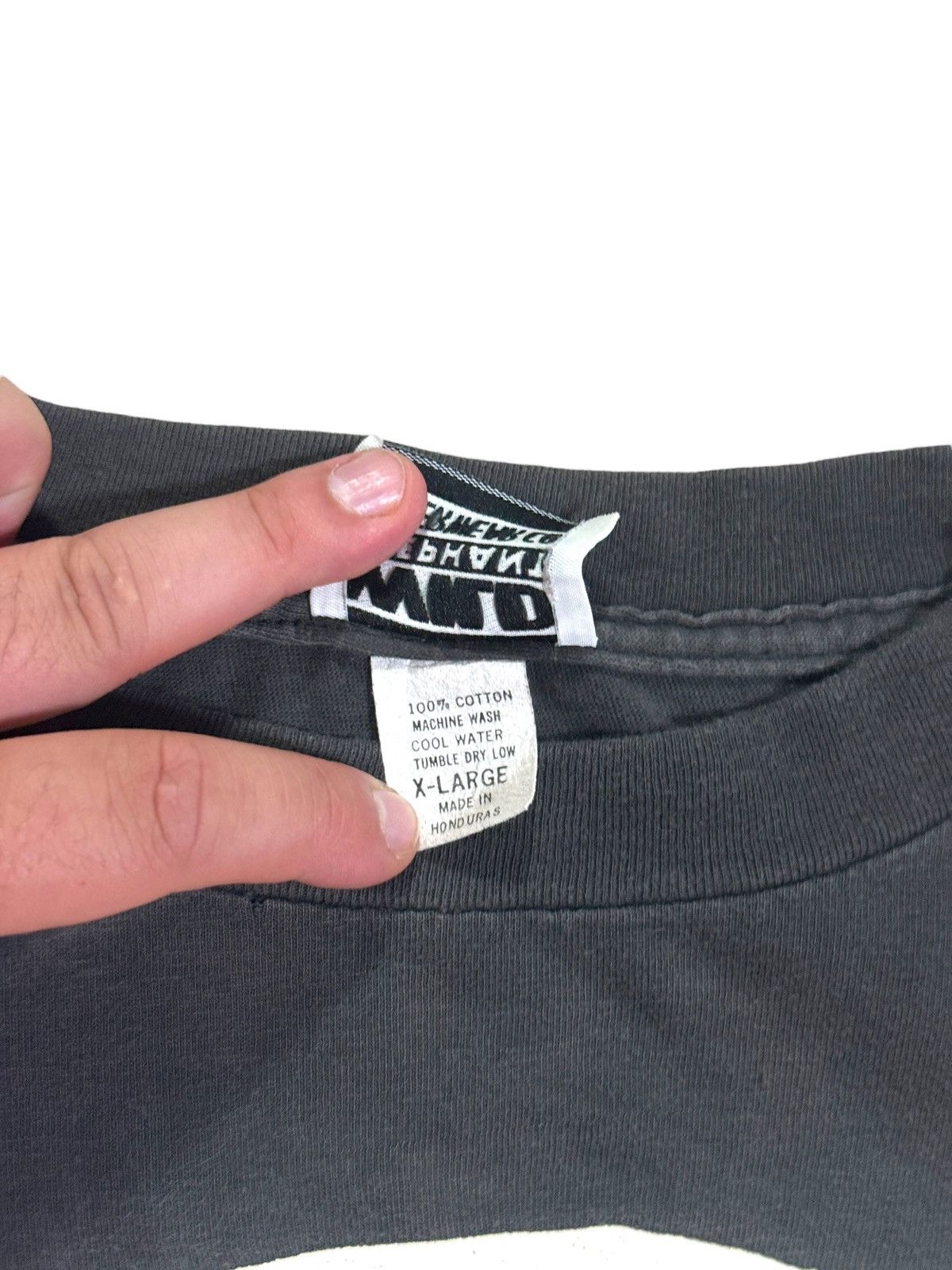Vintage *RARE* 1990s VINTAGE FADED RATLE MY BONES SKULL GLOW DARK Size US XL / EU 56 / 4 - 5 Thumbnail