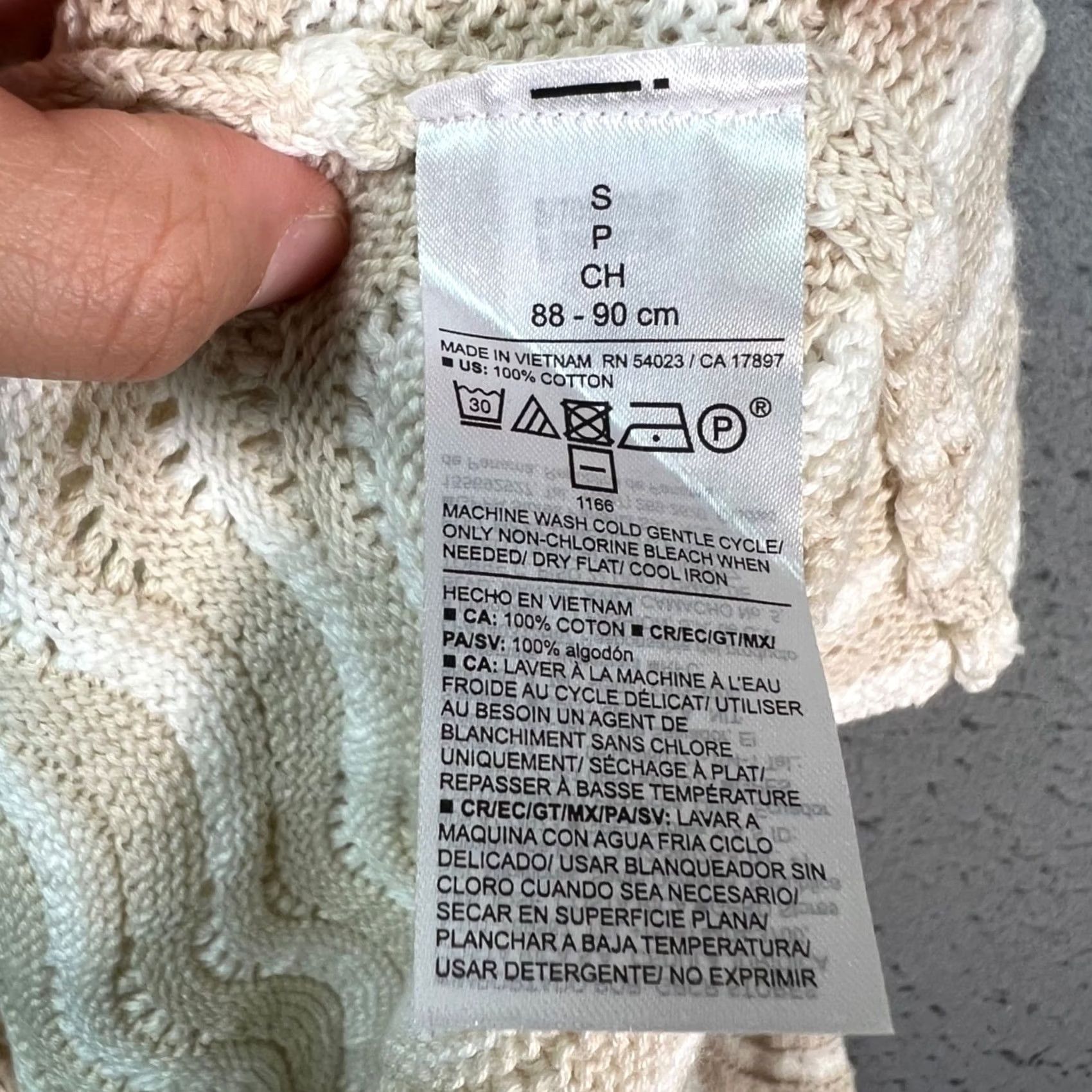 Old Navy Old Navy Ivory Crochet Midi Dress Sleeveless 100% Cotton Womens Small Crew Neck Casual Slip Dress Tank Dress Size S / US 4 / IT 40 - 4 Thumbnail