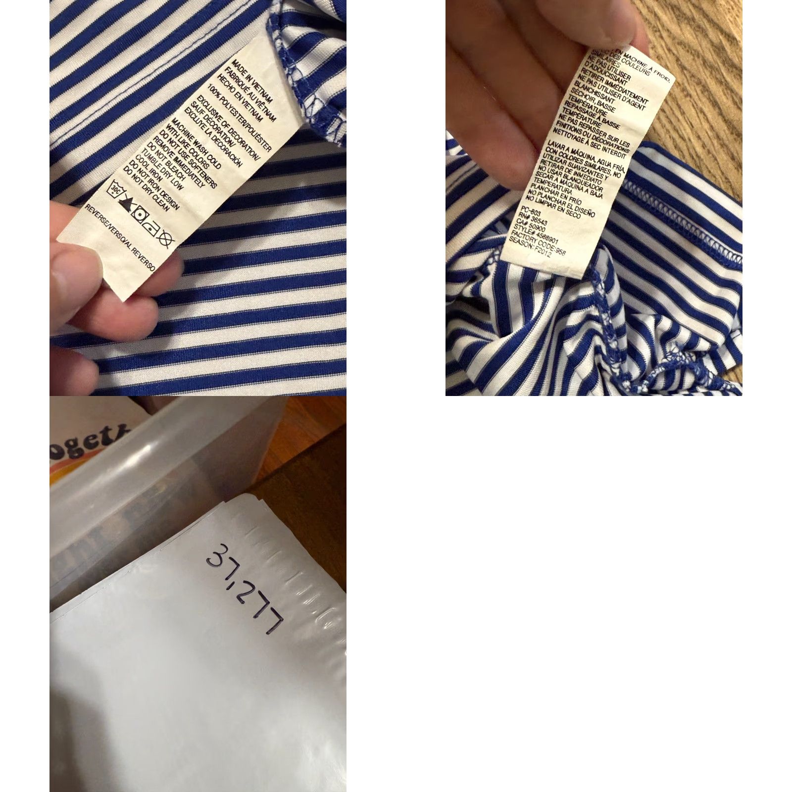 Izod IZOD Shirt Men's Size Medium White Blue Striped Polo Golf Performance Shirt Size US M / EU 48-50 / 2 - 8 Thumbnail