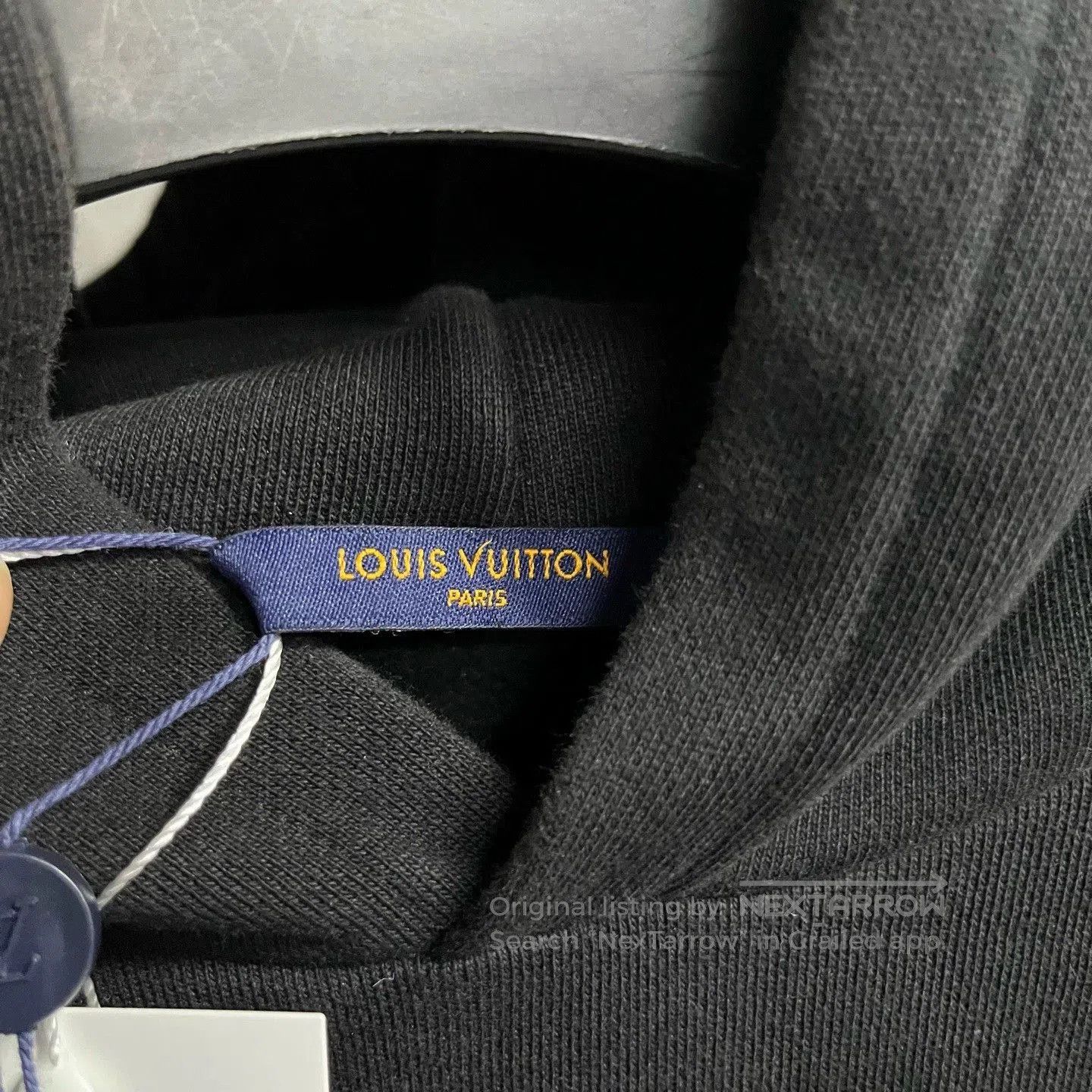 Louis Vuitton black hooded pullover sweatshirt from louis vuitton. Size US XL / EU 56 / 4 - 3 Thumbnail