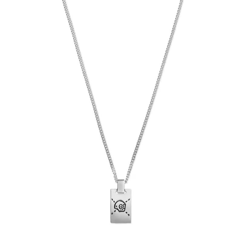 Gucci oc11z0126 Size: OS Ghost Pendant Necklace In Silver Size ONE SIZE - 1 Thumbnail