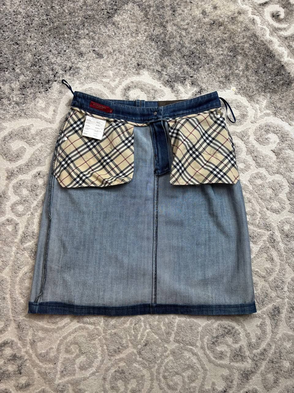 Burberry Burberry London Nova Check Denim Skirt - Size 42 (IT) Size 30" / US 8 / IT 44 - 6 Thumbnail