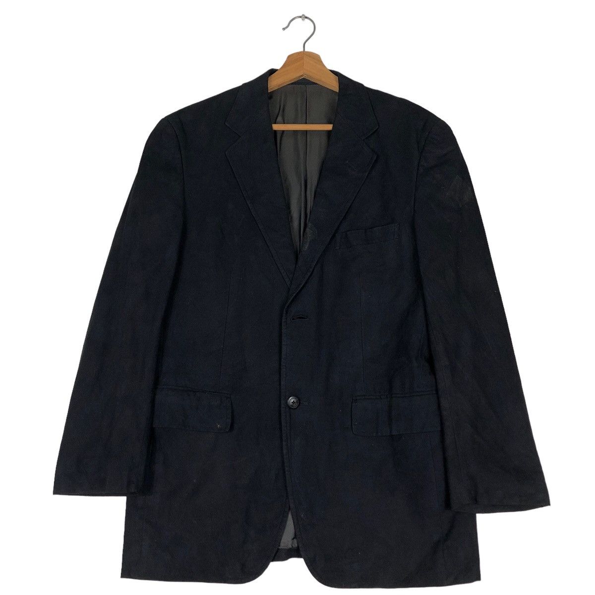 Burberry 🔥Vtg Soft Leather Jacket Burberry London Double Breast Size US M / EU 48-50 / 2 - 1 Thumbnail