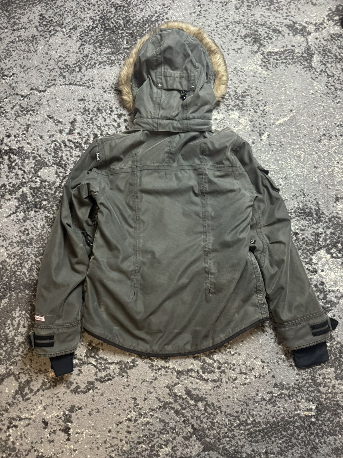Vintage × khujo Vintage Y2K Brunotti Bomber 90s Fur Collar Avantgarde Jacket Size US S / EU 44-46 / 1 - 18 Thumbnail