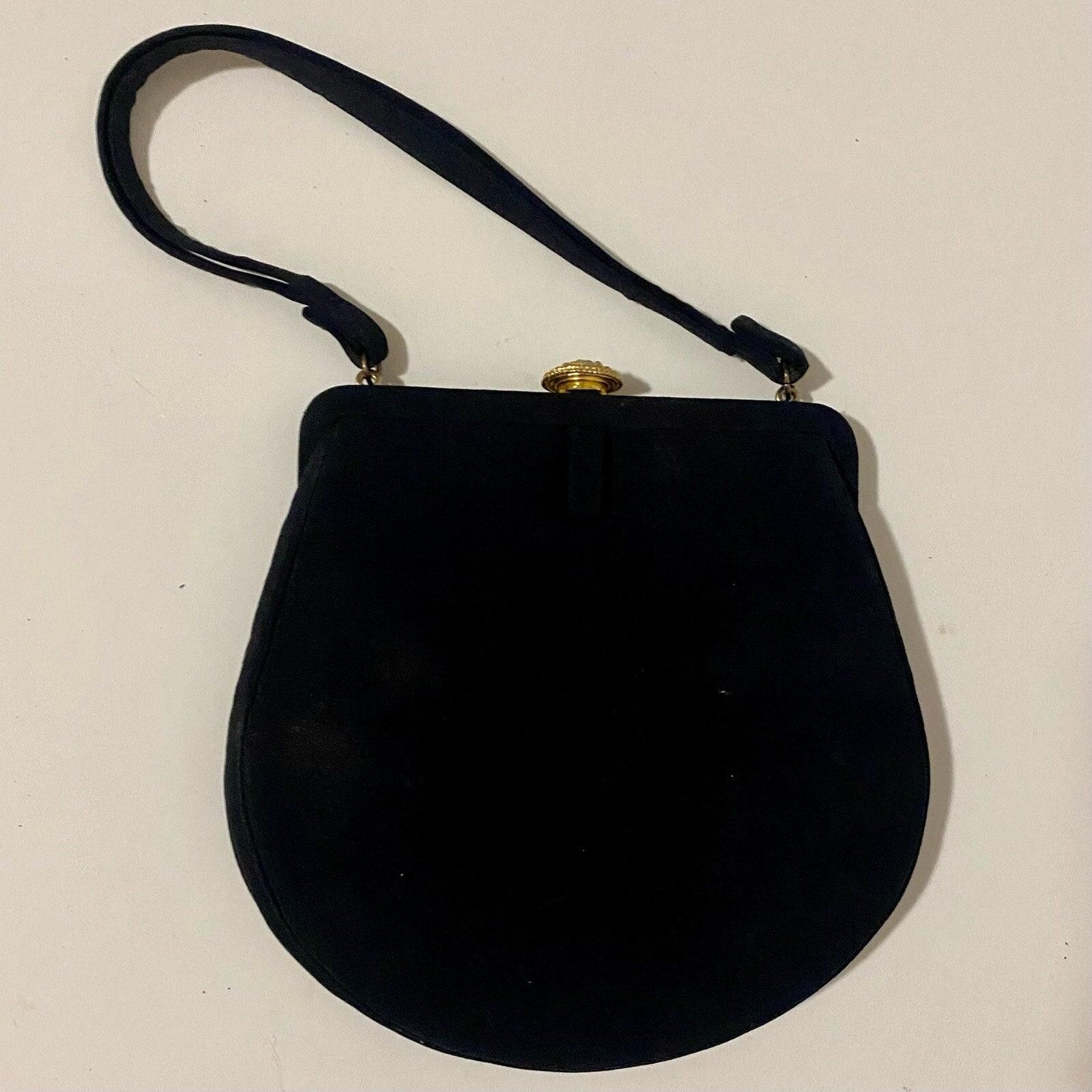 Iron Maiden Bonwit Teller Magid Vintage Black Evening Purse & Coin Bag Size ONE SIZE - 5 Thumbnail