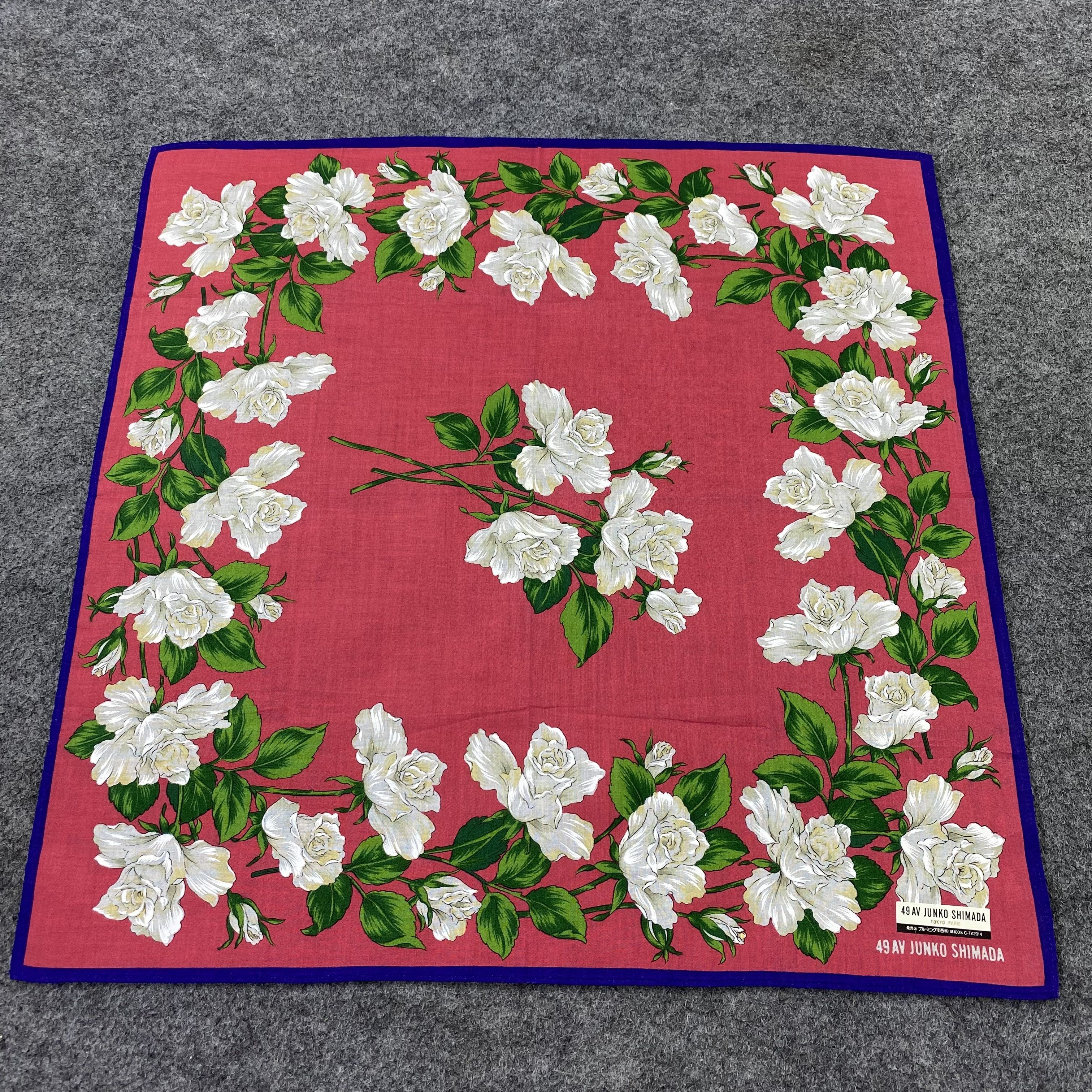 Japanese Brand 49 AV Junko Shimada Handkerchief /Bandana /Neckerchief-B1270 Size ONE SIZE - 3 Thumbnail